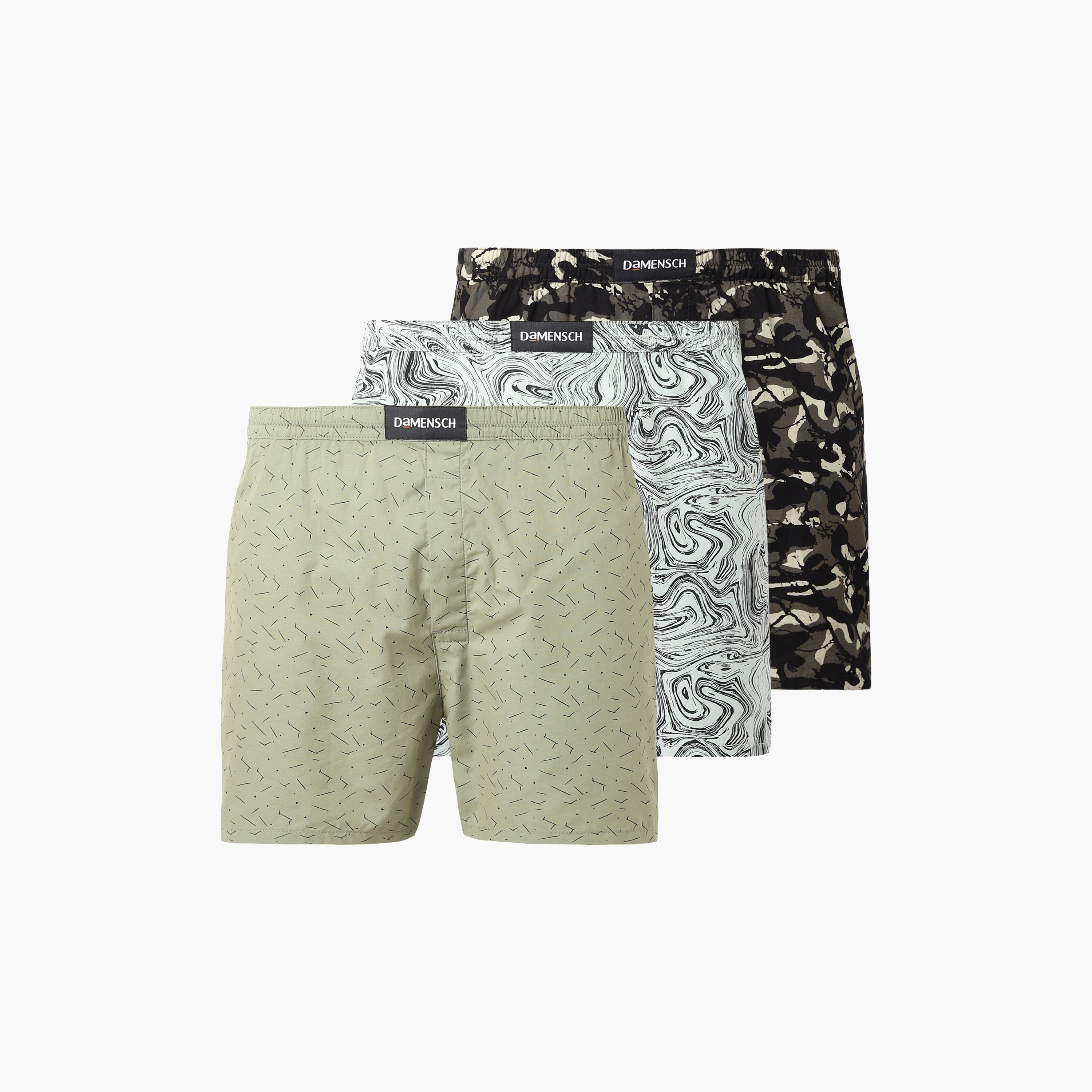 مجموعة دامنش مكونة من 3 بوكسرات كلاسيكية قطنية مطبوعة-men-clothing-innerwear-underwear-image-1