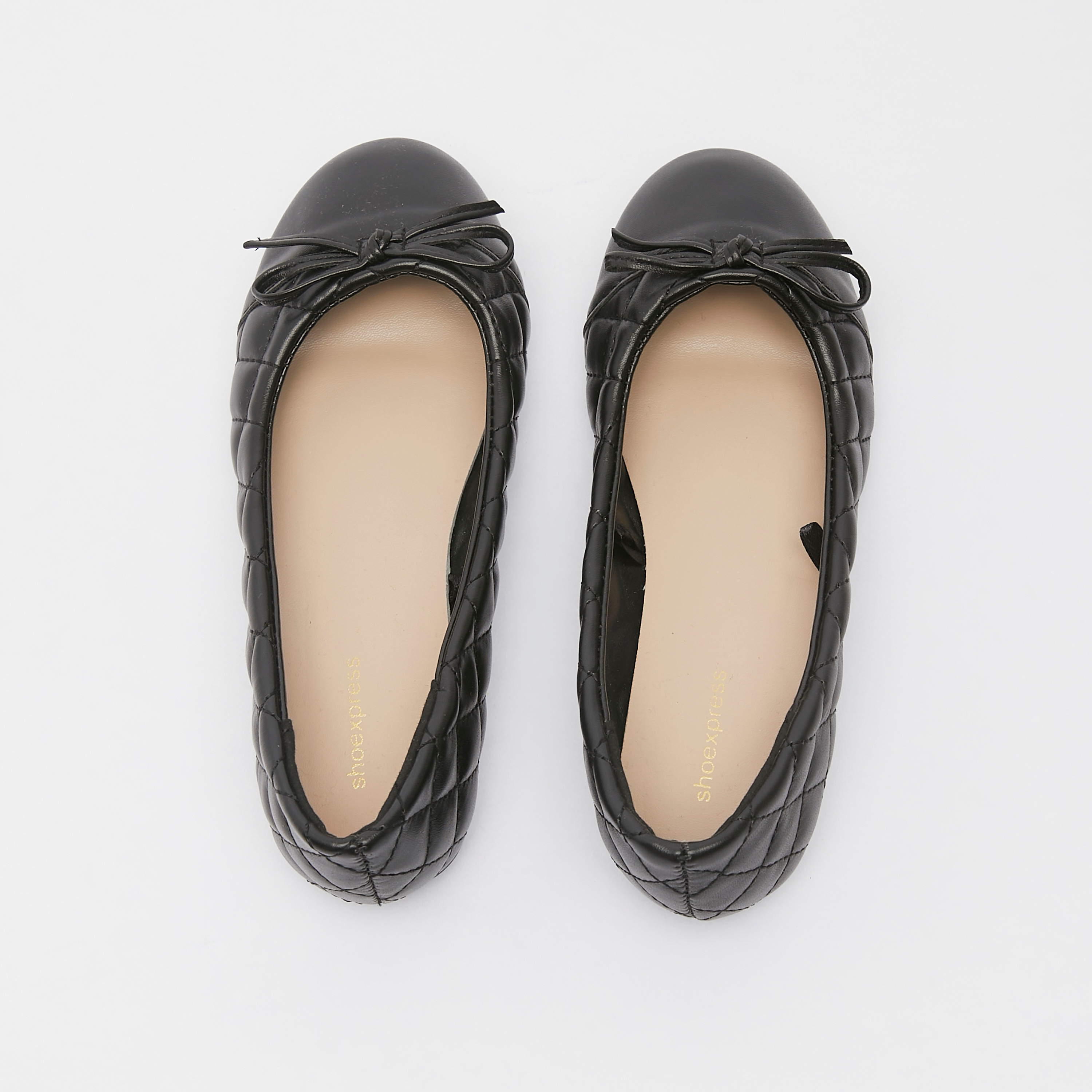 حذاء باليرينا مبطن بمقدمة مستديرة وزينة فيونكة-girls-shoes-ballerinas-image-11