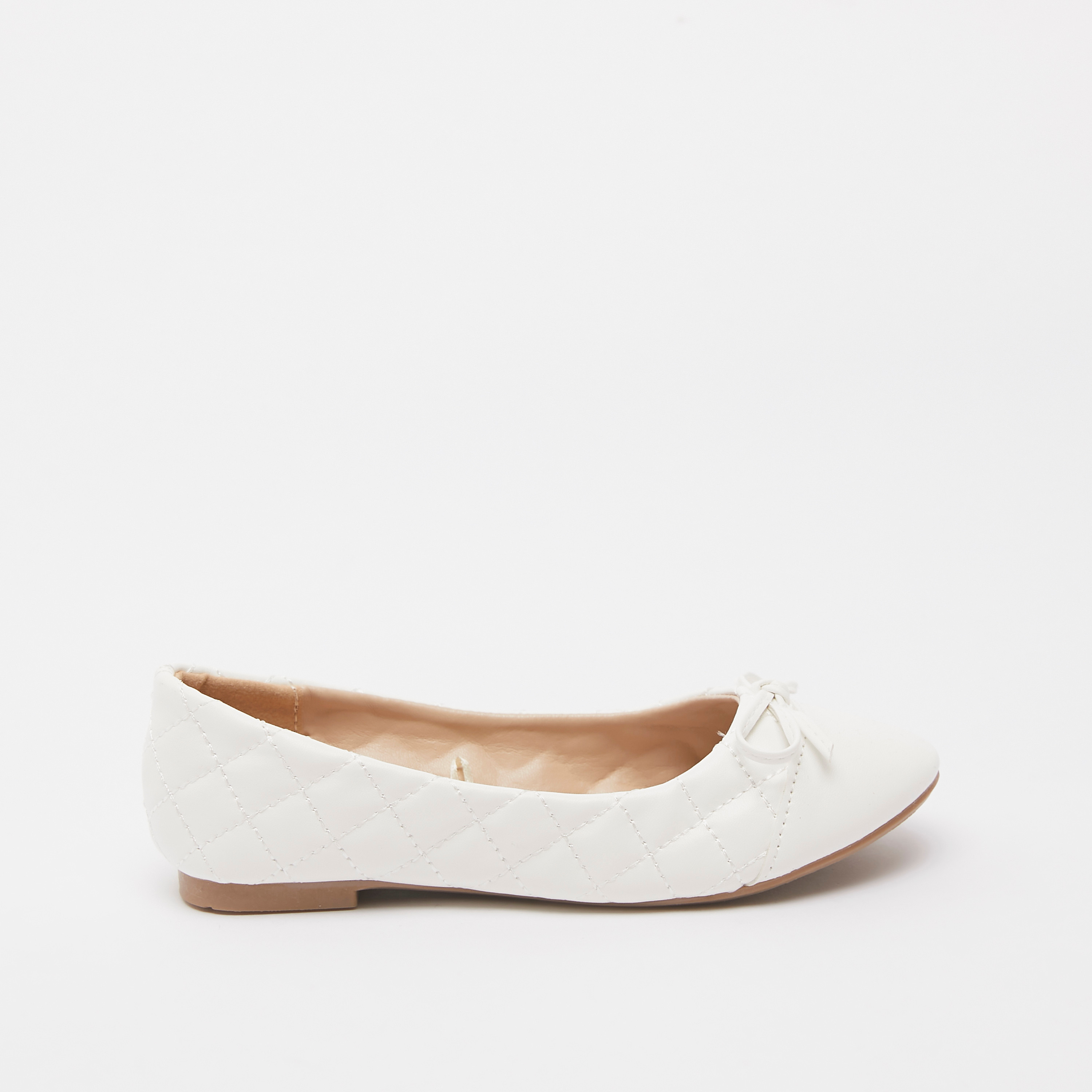حذاء باليرينا مبطن بمقدمة مستديرة وزينة فيونكة-girls-shoes-ballerinas-image-15
