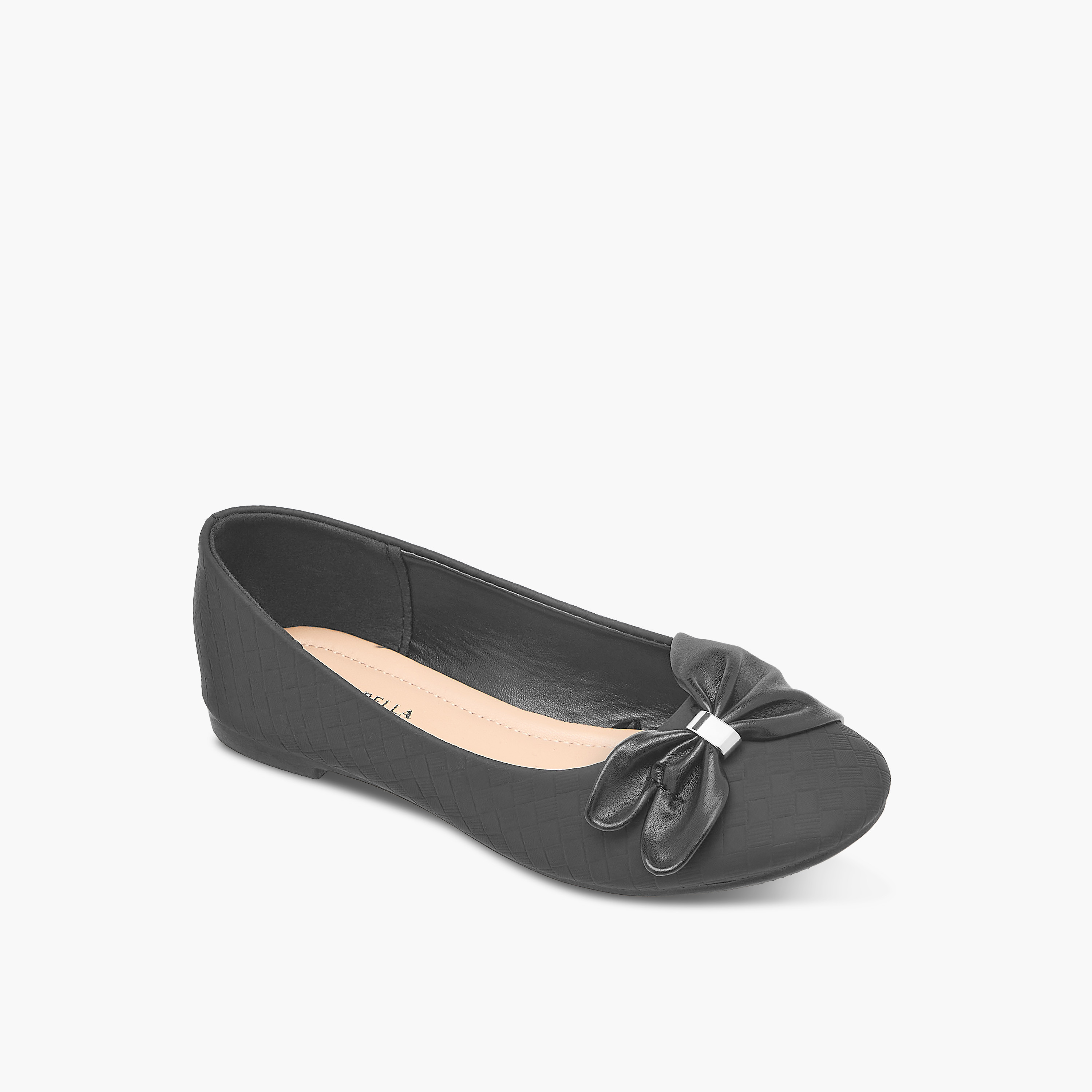 Flora Bella Girls' Bow Detail Slip-On Ballerina Shoes-girls-shoes-ballerinas-image-2