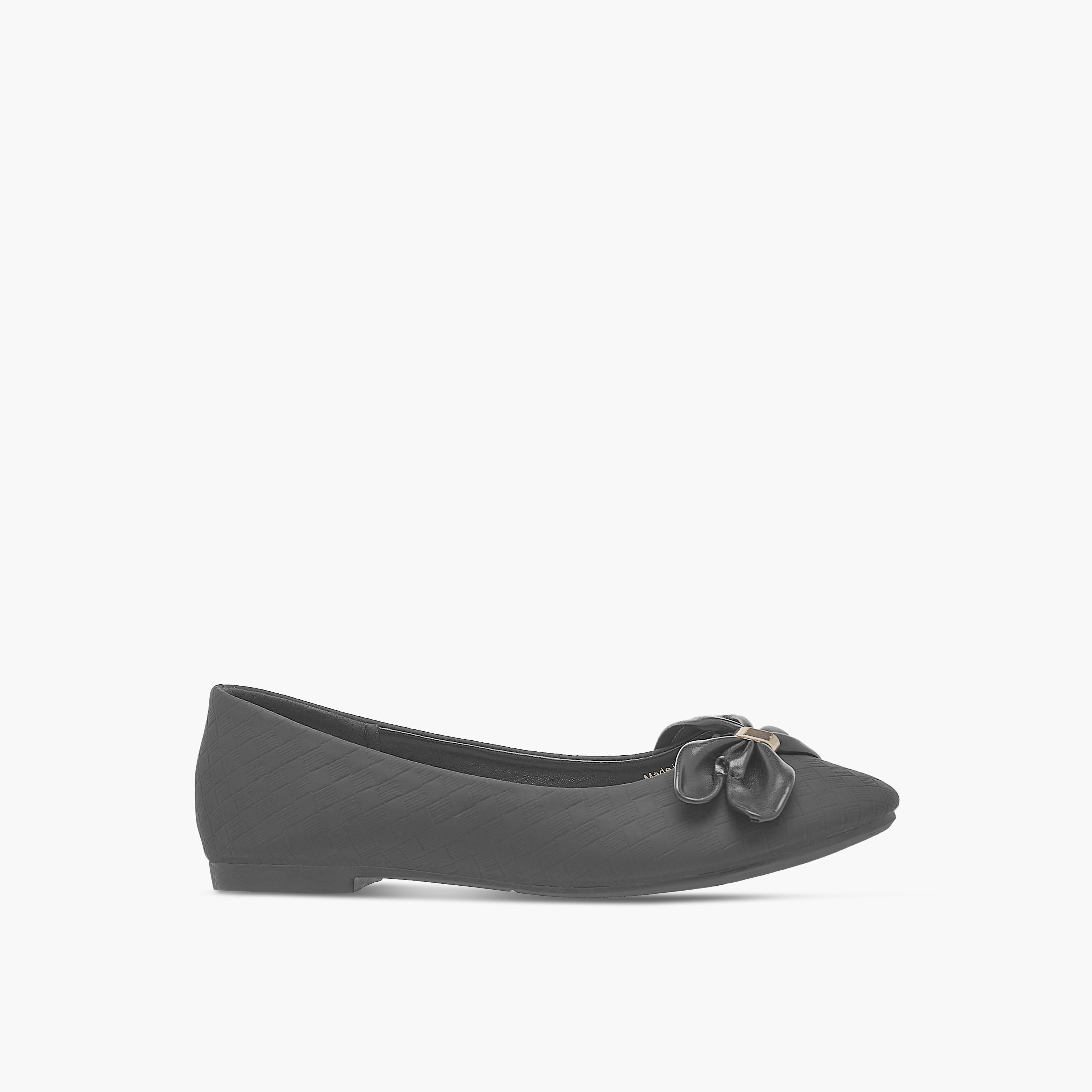 Flora Bella Girls' Bow Detail Slip-On Ballerina Shoes-girls-shoes-ballerinas-image-3