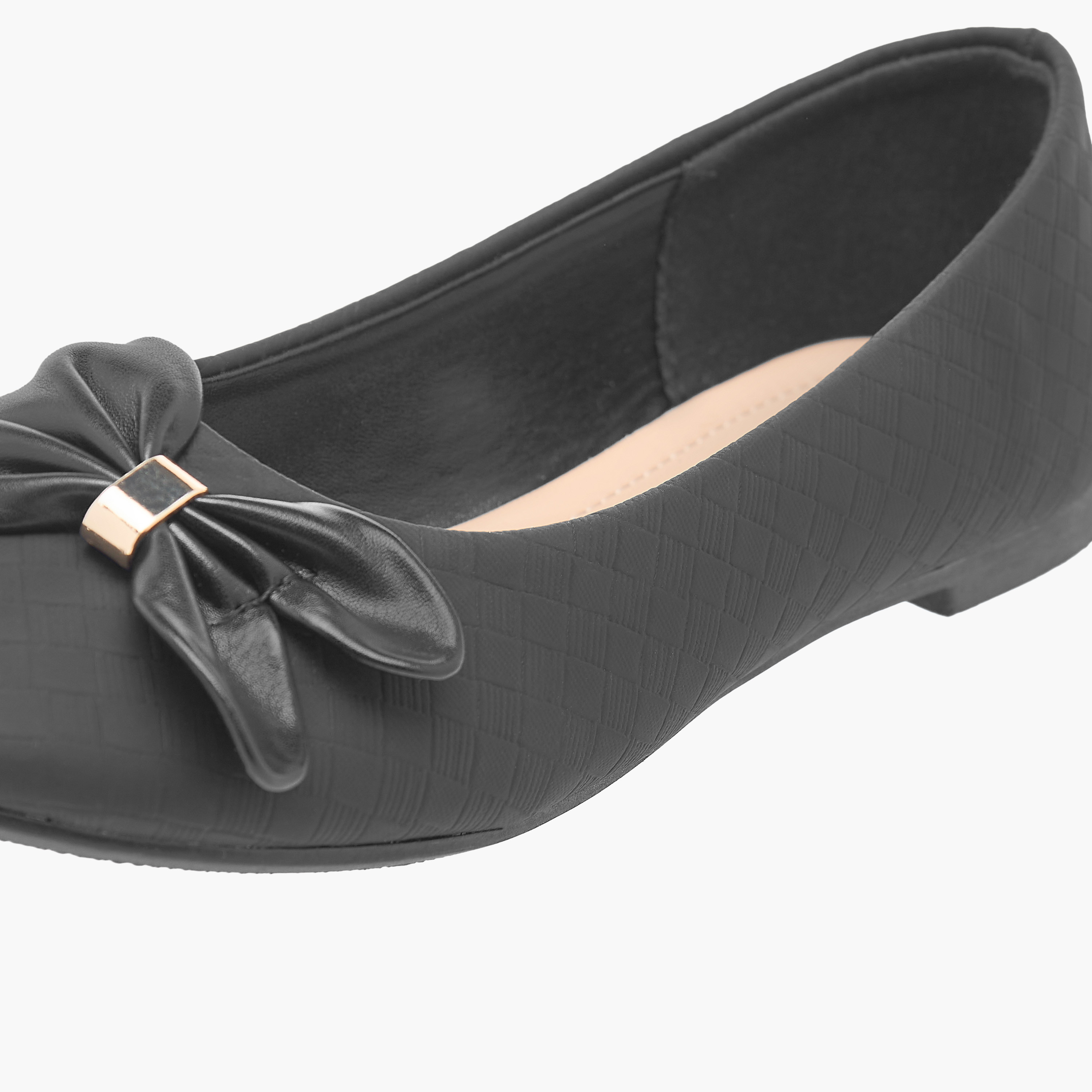 Flora Bella Girls' Bow Detail Slip-On Ballerina Shoes-girls-shoes-ballerinas-image-6