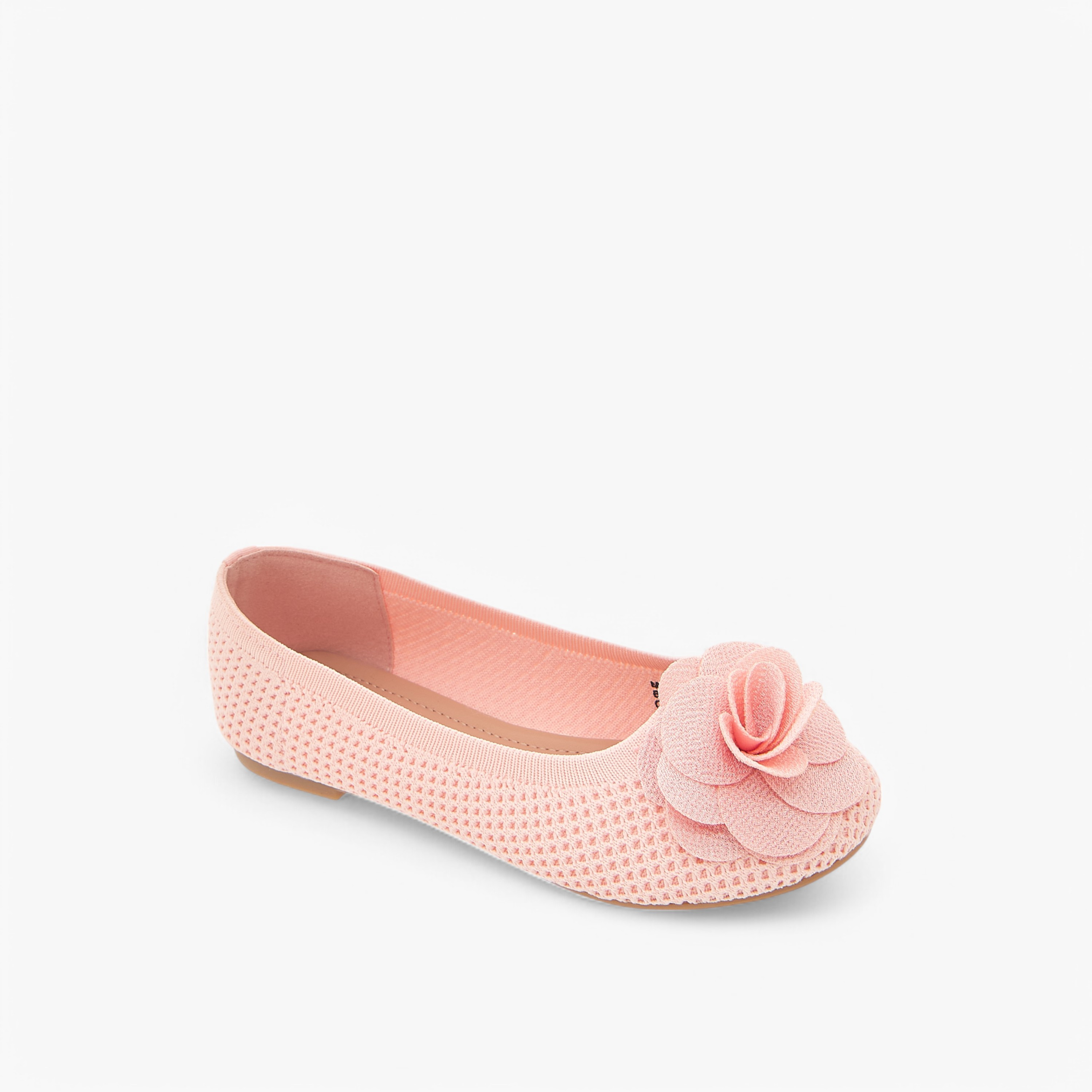 حذاء باليرينا سهل الارتداء بتفاصيل زهرية من فلورا بيلا-girls-shoes-ballerinas-image-2