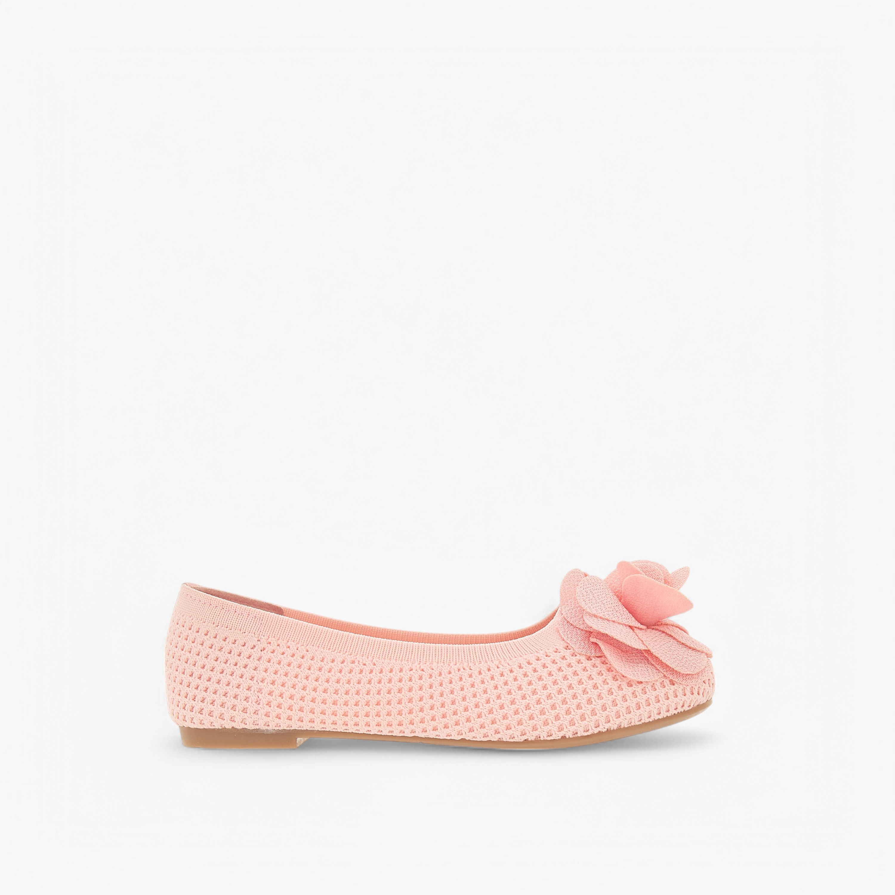 حذاء باليرينا سهل الارتداء بتفاصيل زهرية من فلورا بيلا-girls-shoes-ballerinas-image-3