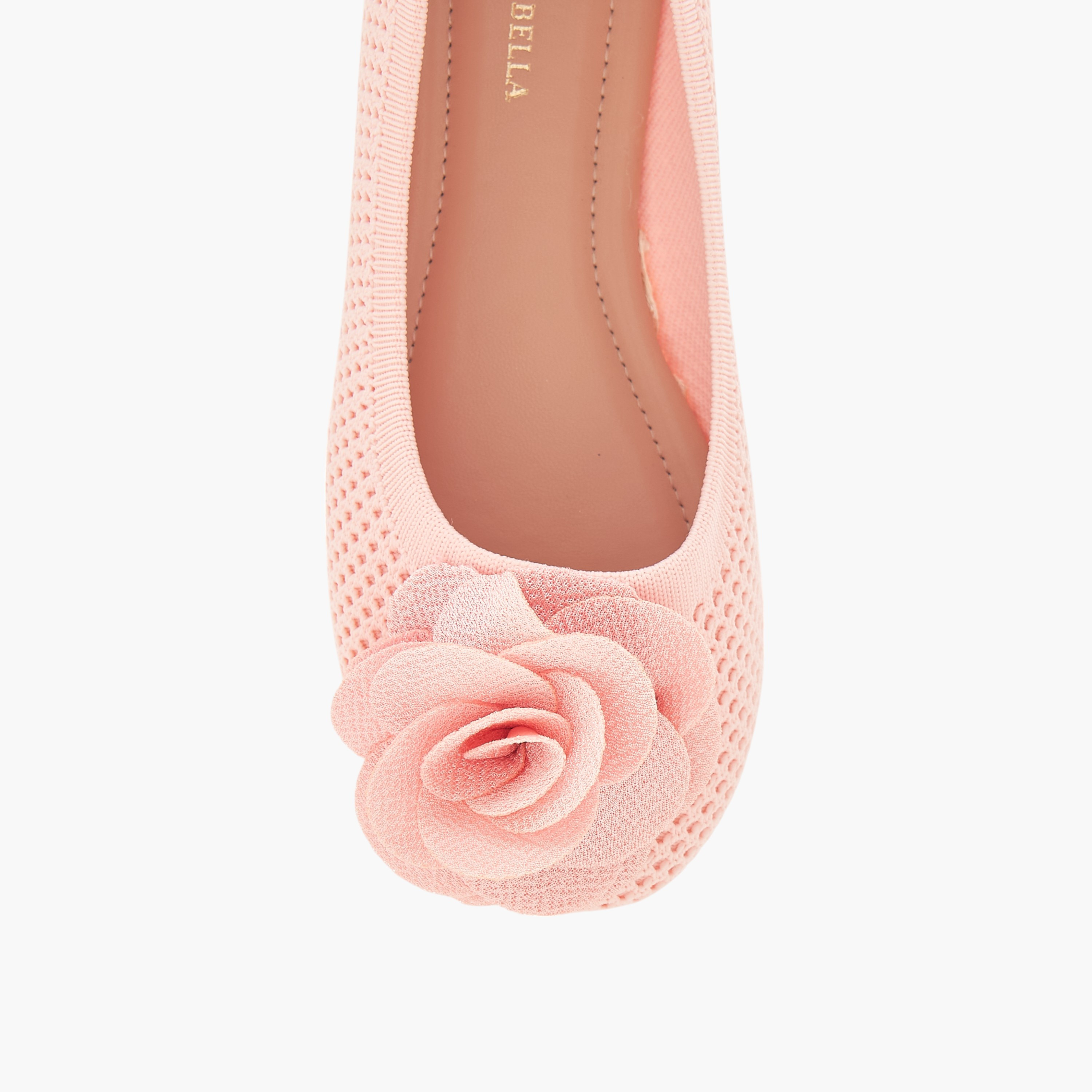 حذاء باليرينا سهل الارتداء بتفاصيل زهرية من فلورا بيلا-girls-shoes-ballerinas-image-4