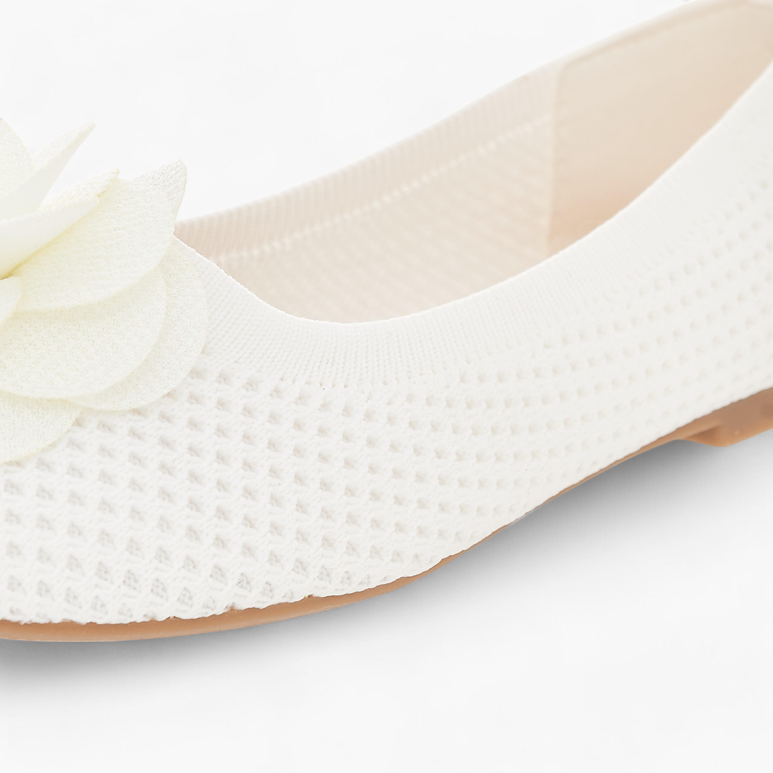 حذاء باليرينا سهل الارتداء بتفاصيل زهرية من فلورا بيلا-girls-shoes-ballerinas-image-6