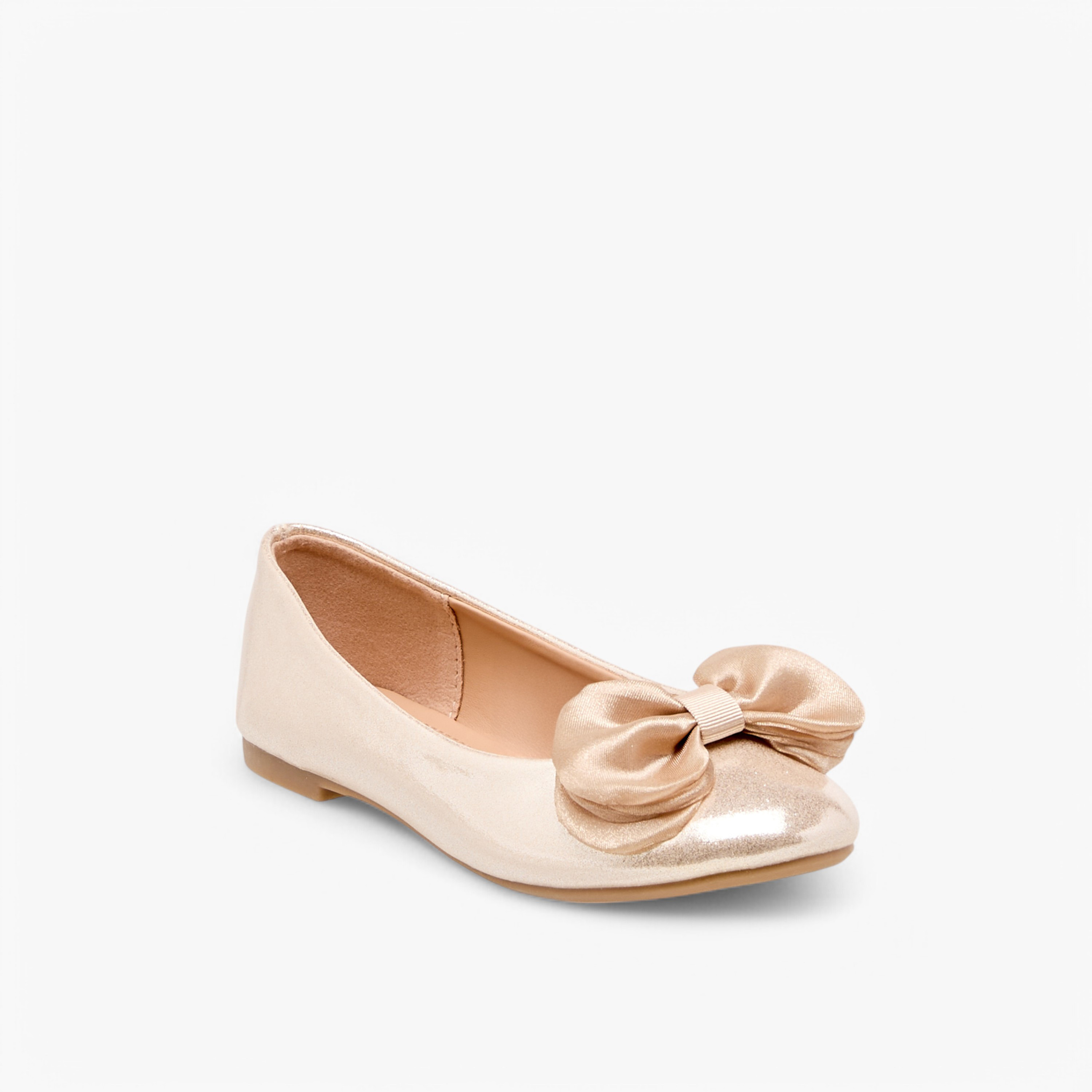 Flora Bella Bow Accent Slip-On Ballerina Shoes-girls-shoes-ballerinas-image-2
