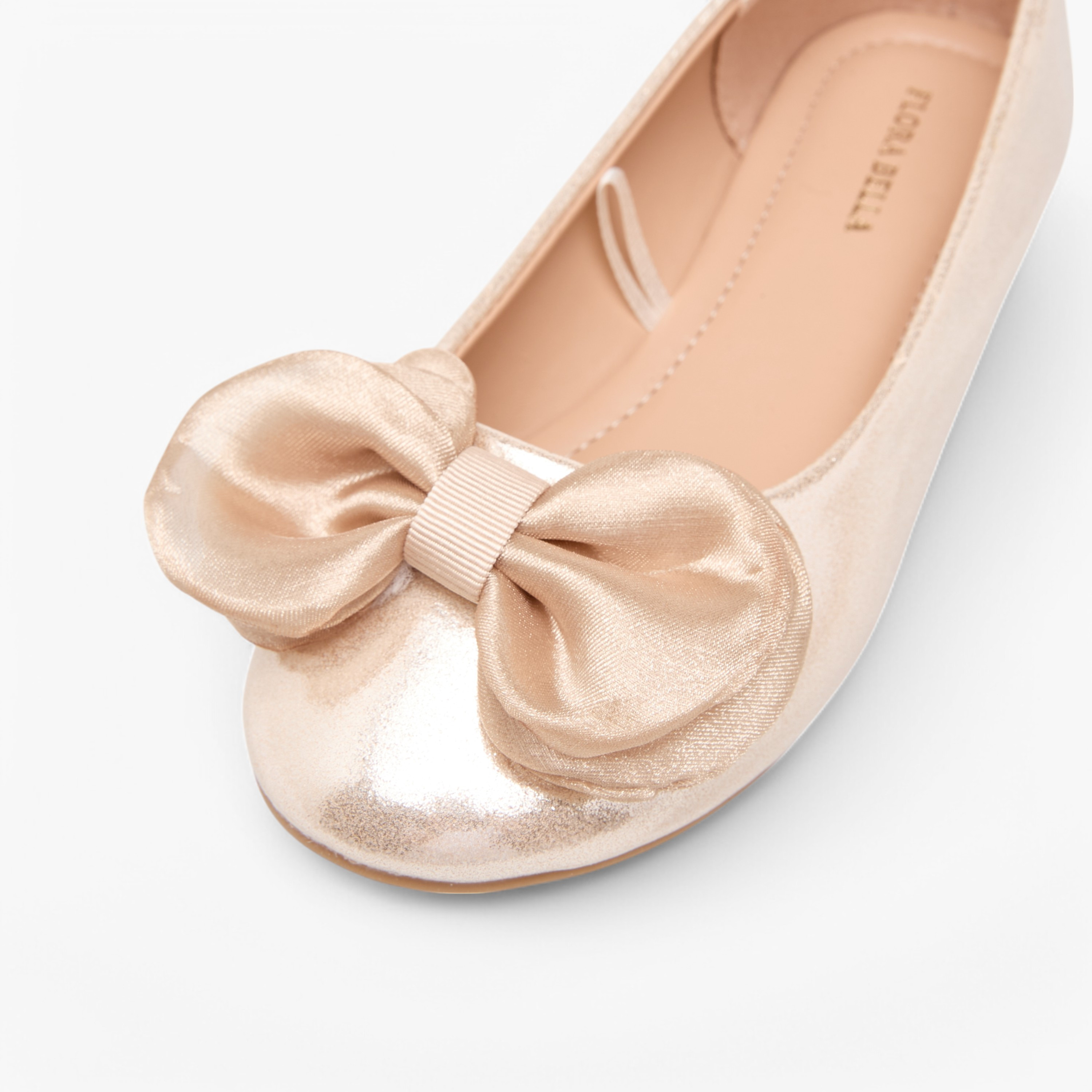 Flora Bella Bow Accent Slip-On Ballerina Shoes-girls-shoes-ballerinas-image-6