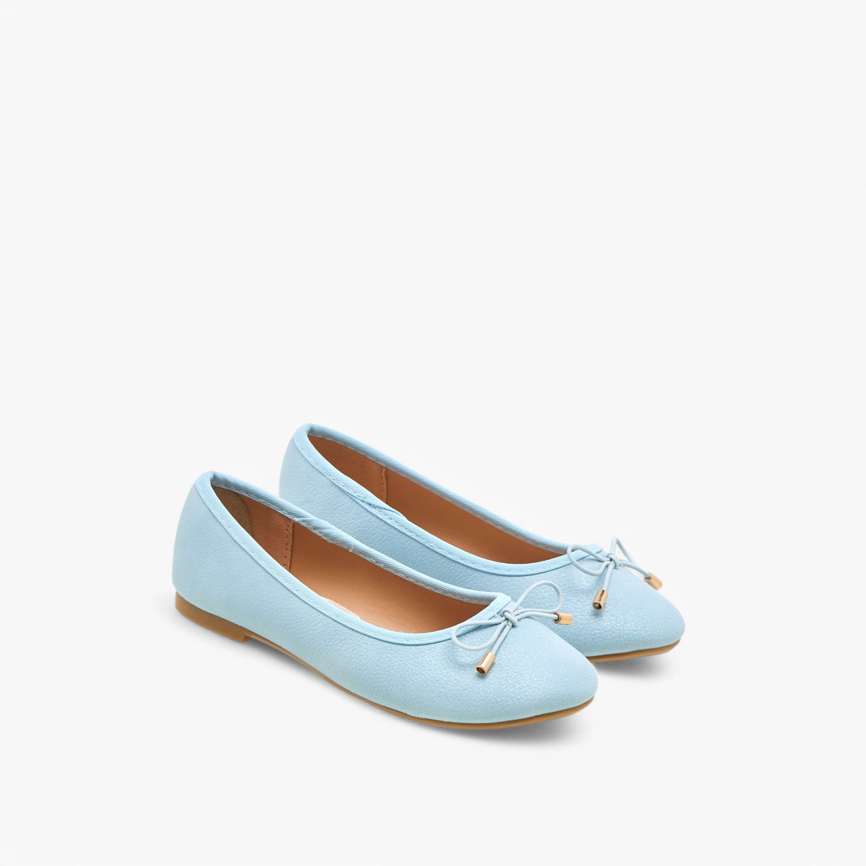 Flora Bella Bow Accent Slip-On Ballerina Shoes-girls-shoes-ballerinas-image-1