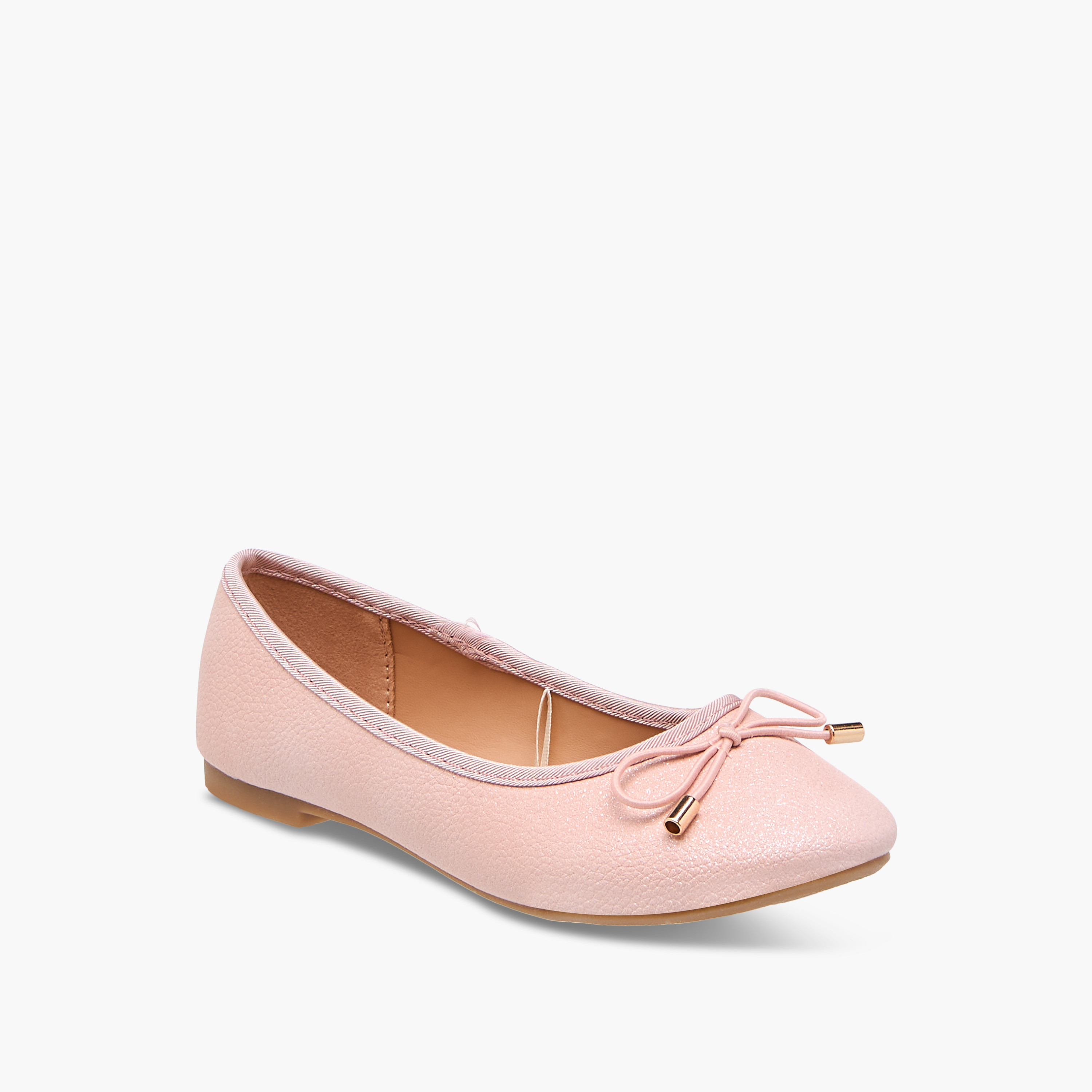 Flora Bella Bow Accent Slip-On Ballerina Shoes-girls-shoes-ballerinas-image-2