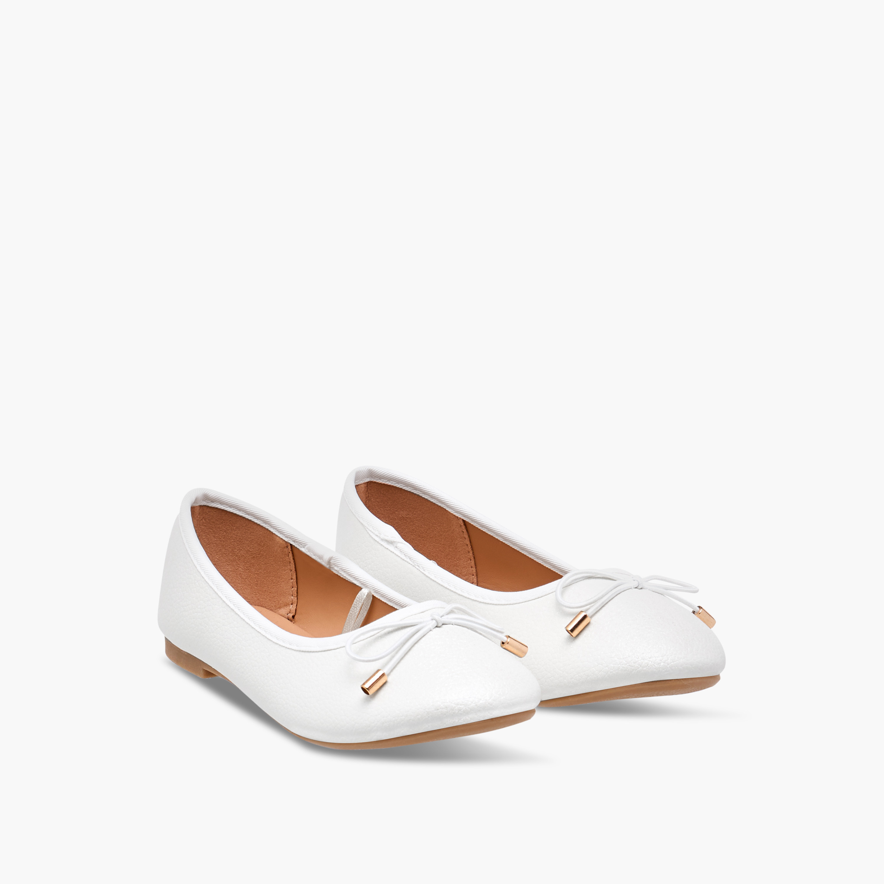 حذاء باليرينا سهل الارتداء بزينة فيونكة من فلورا بيلا-girls-shoes-ballerinas-image-1