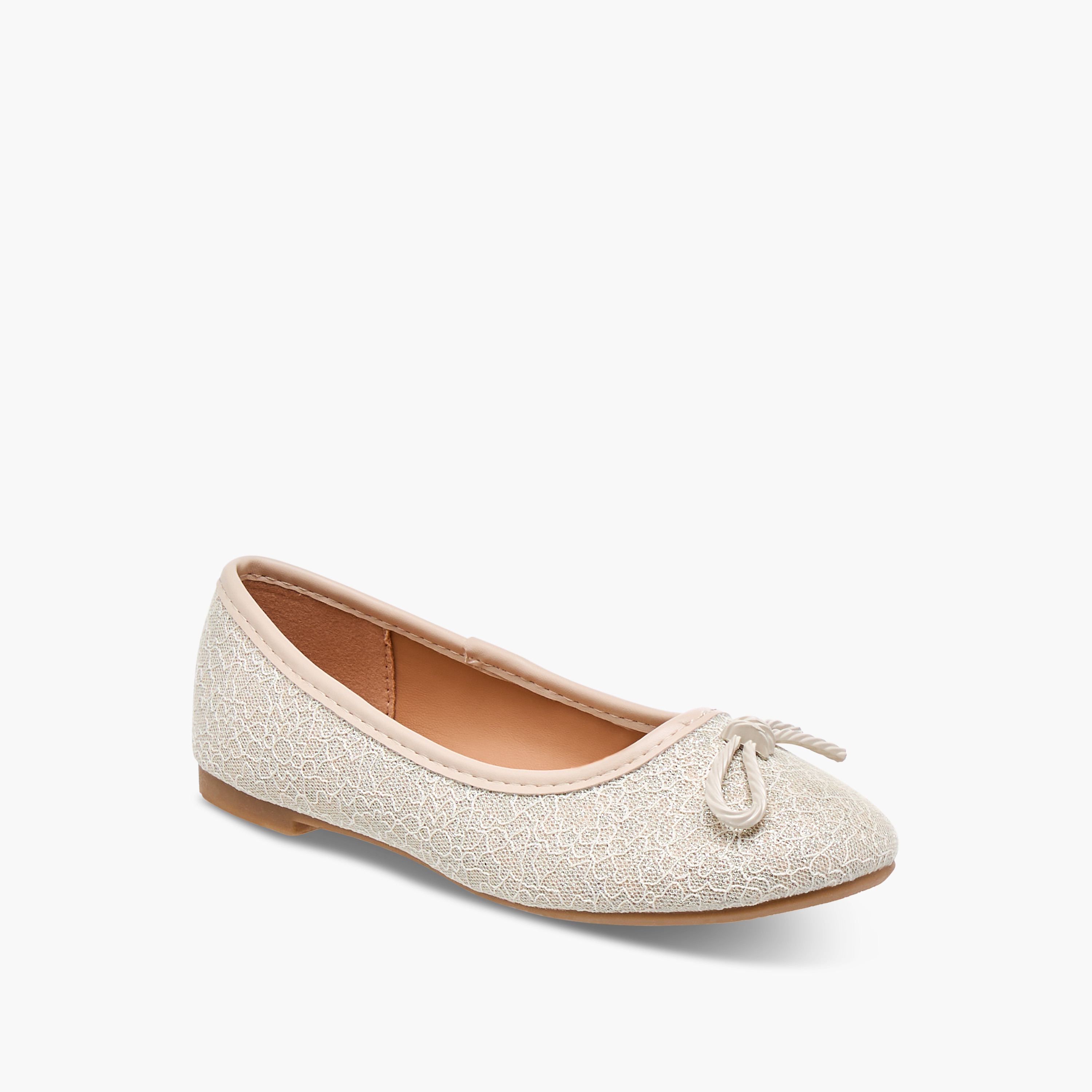 Flora Bella Bow Accent Slip-On Ballerina Shoes-girls-shoes-ballerinas-image-2