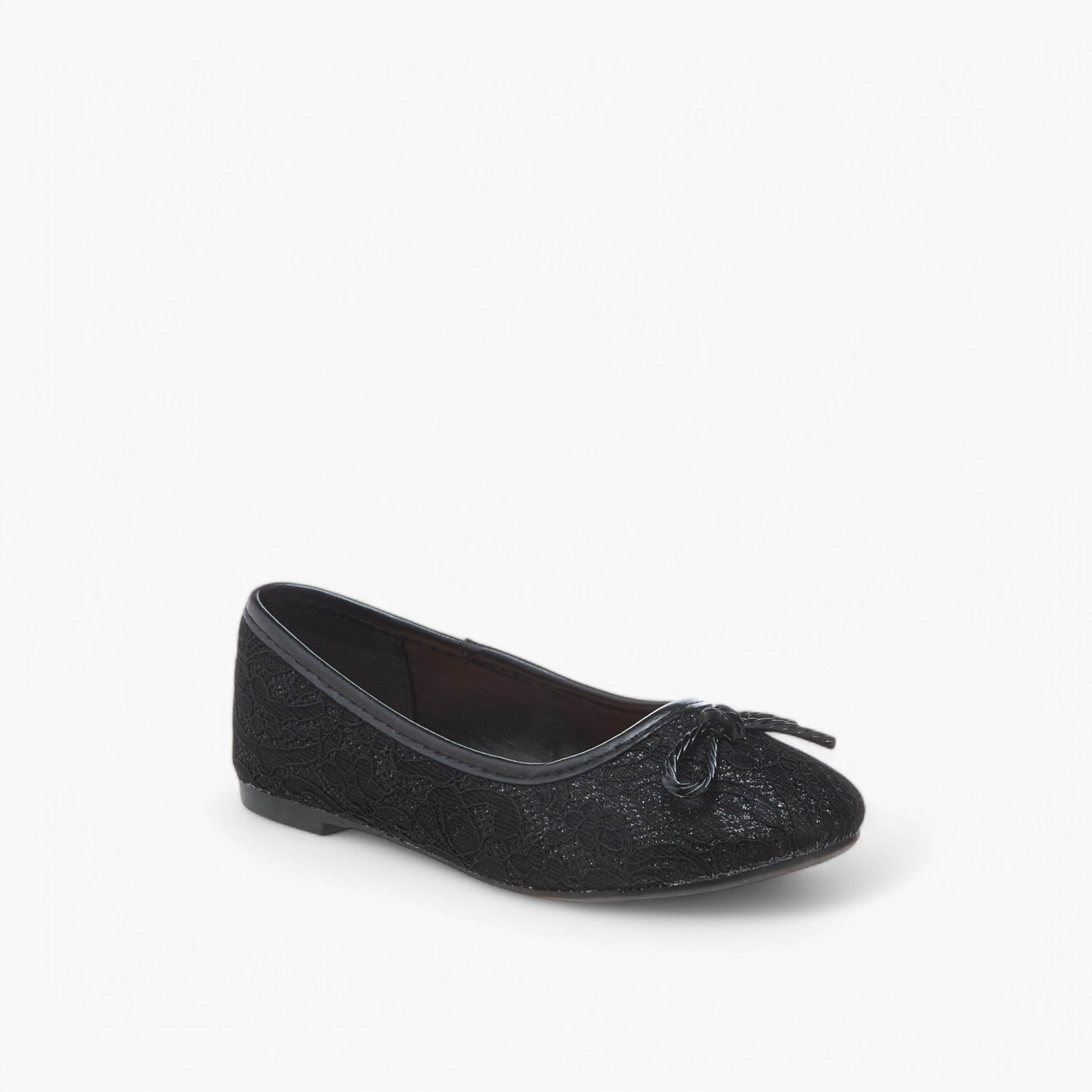 Flora Bella Bow Accent Slip-On Ballerina Shoes-girls-shoes-ballerinas-image-2