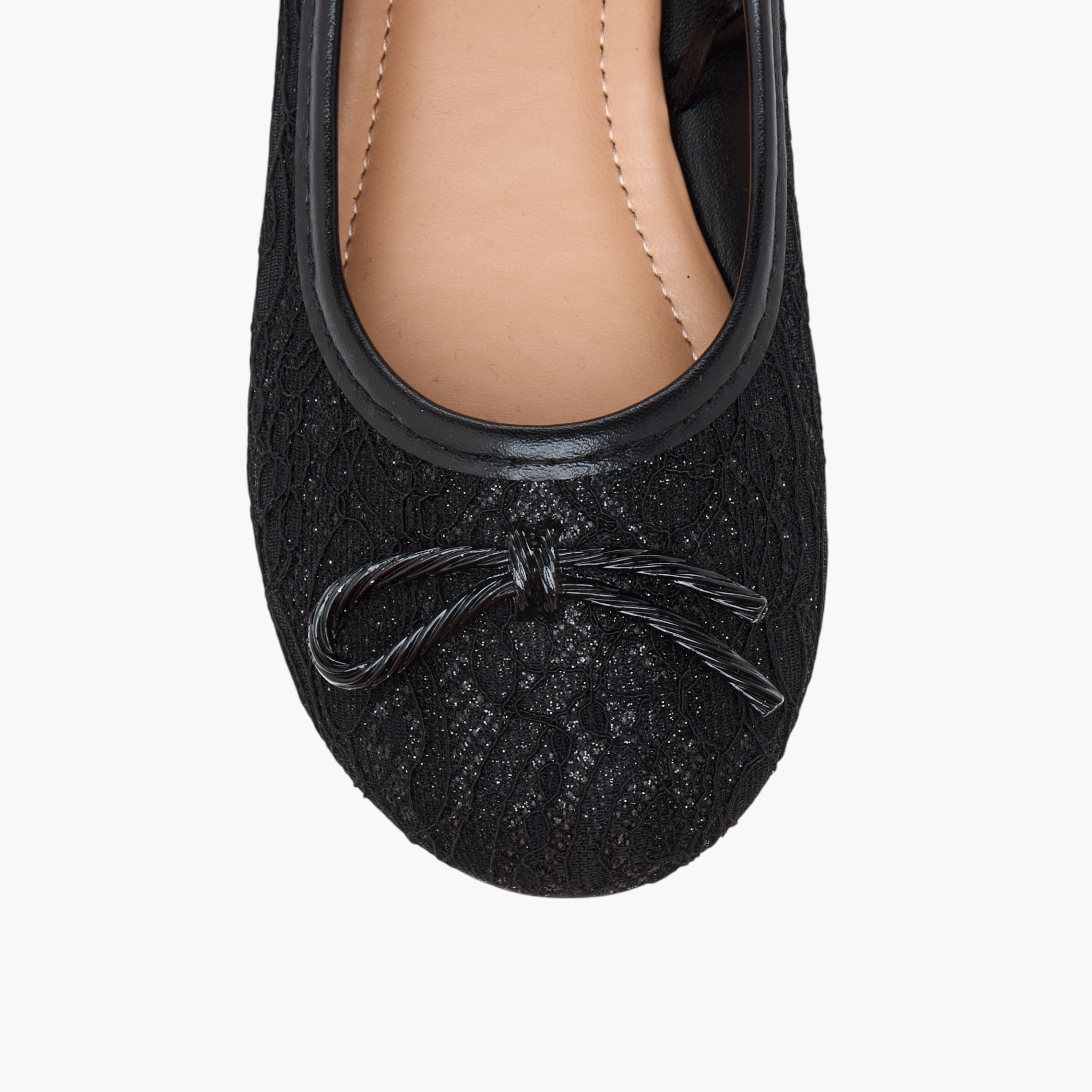 Flora Bella Bow Accent Slip-On Ballerina Shoes-girls-shoes-ballerinas-image-4