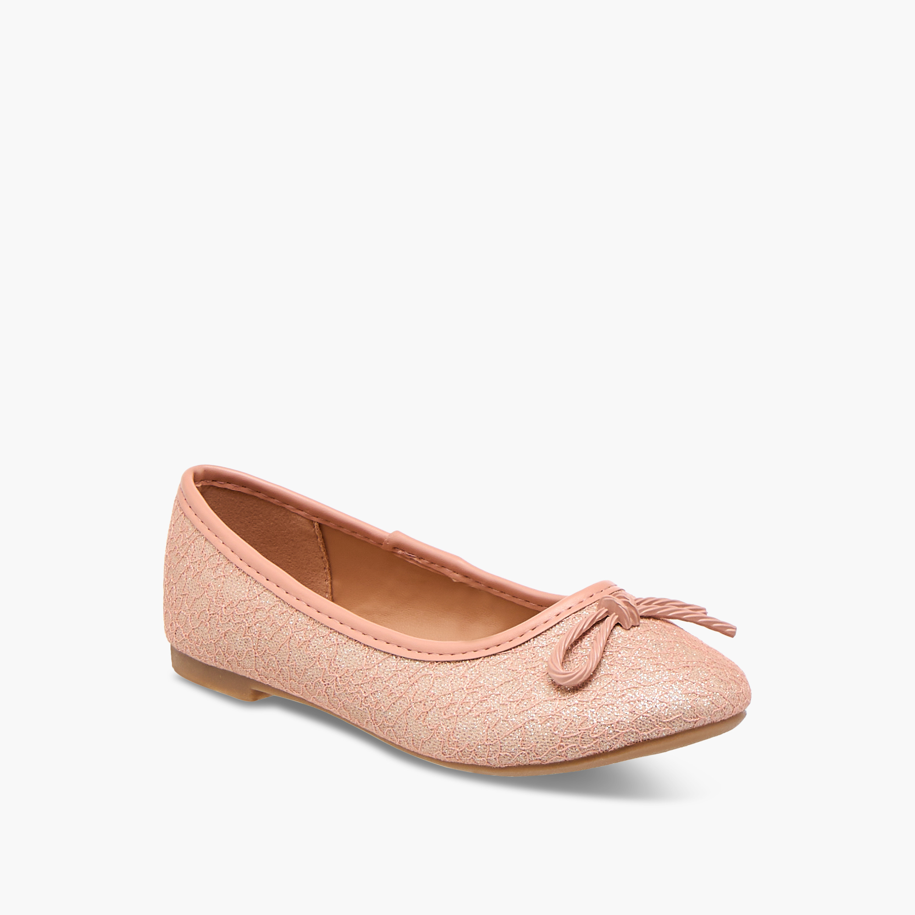Flora Bella Bow Accent Slip-On Ballerina Shoes-girls-shoes-ballerinas-image-2