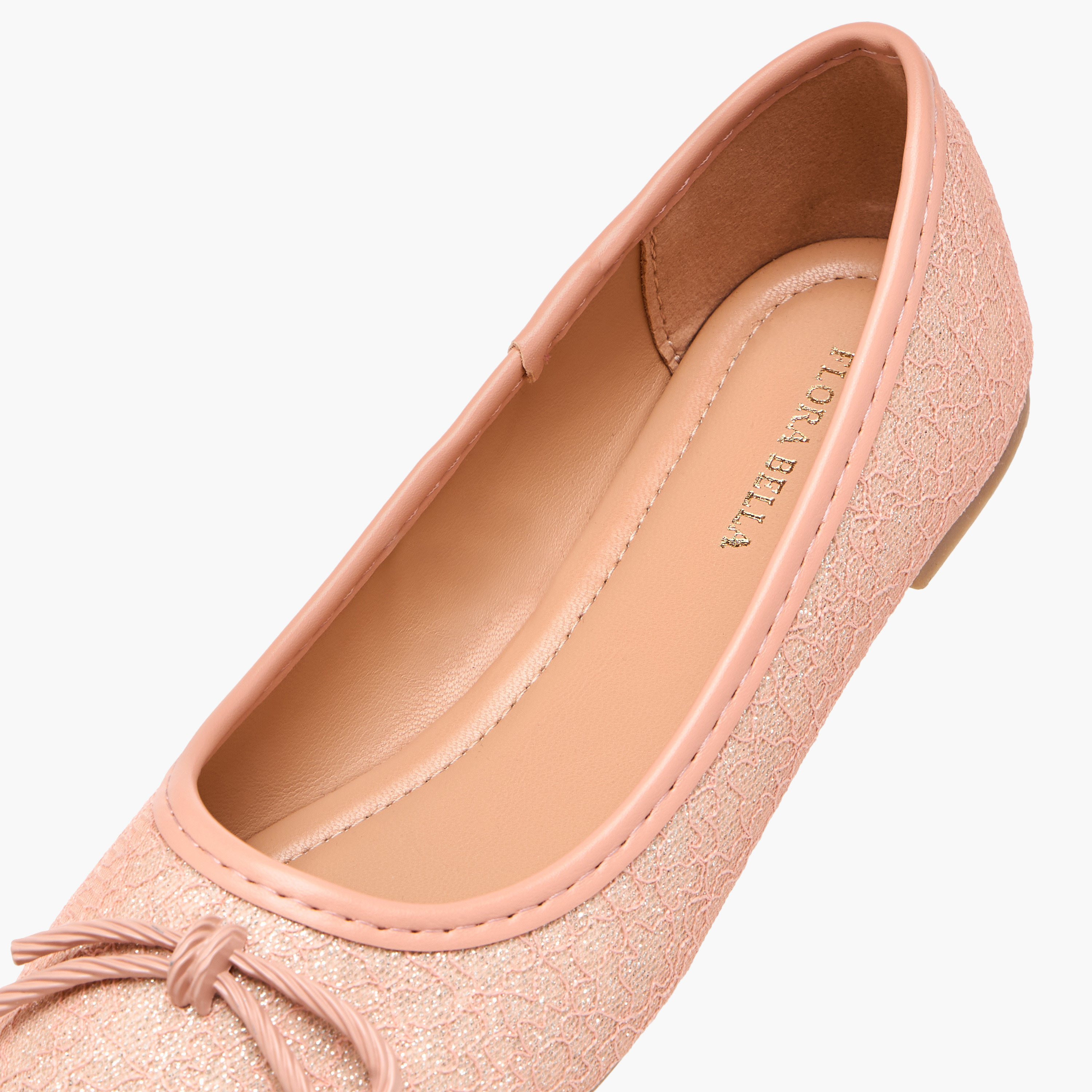 Flora Bella Bow Accent Slip-On Ballerina Shoes-girls-shoes-ballerinas-image-6