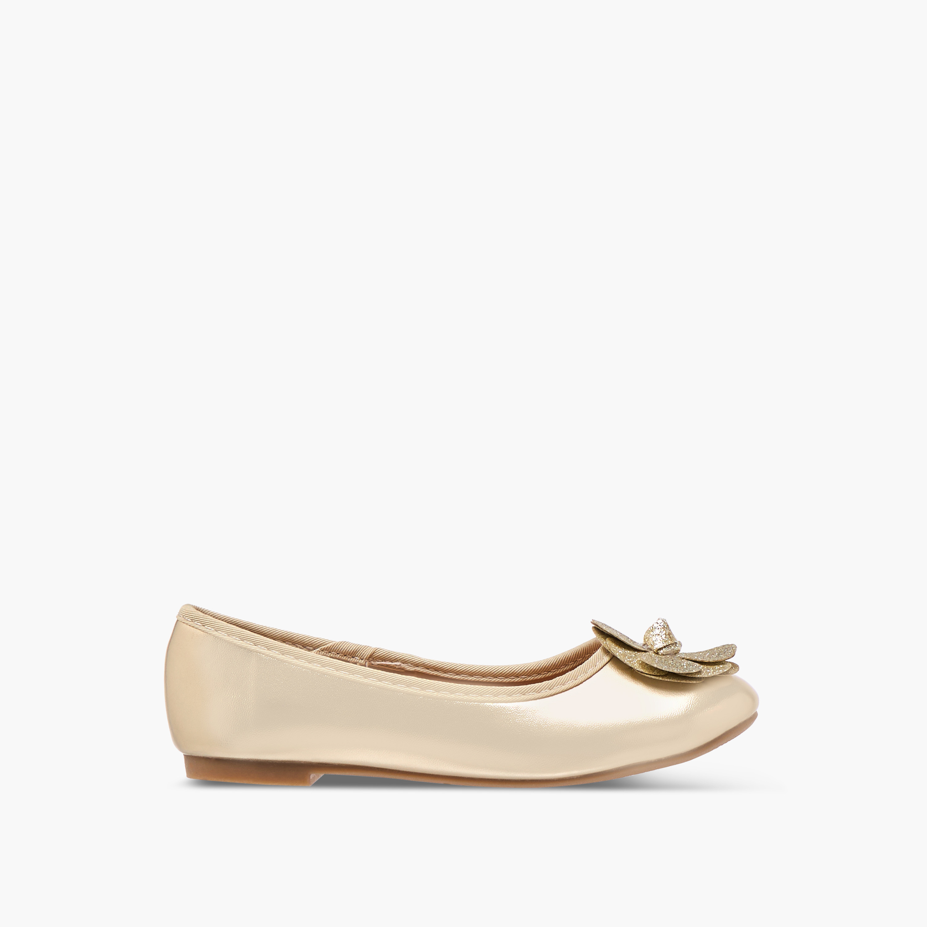 Flora Bella Accent Detail Slip-On Ballerina Shoes-girls-shoes-ballerinas-image-3