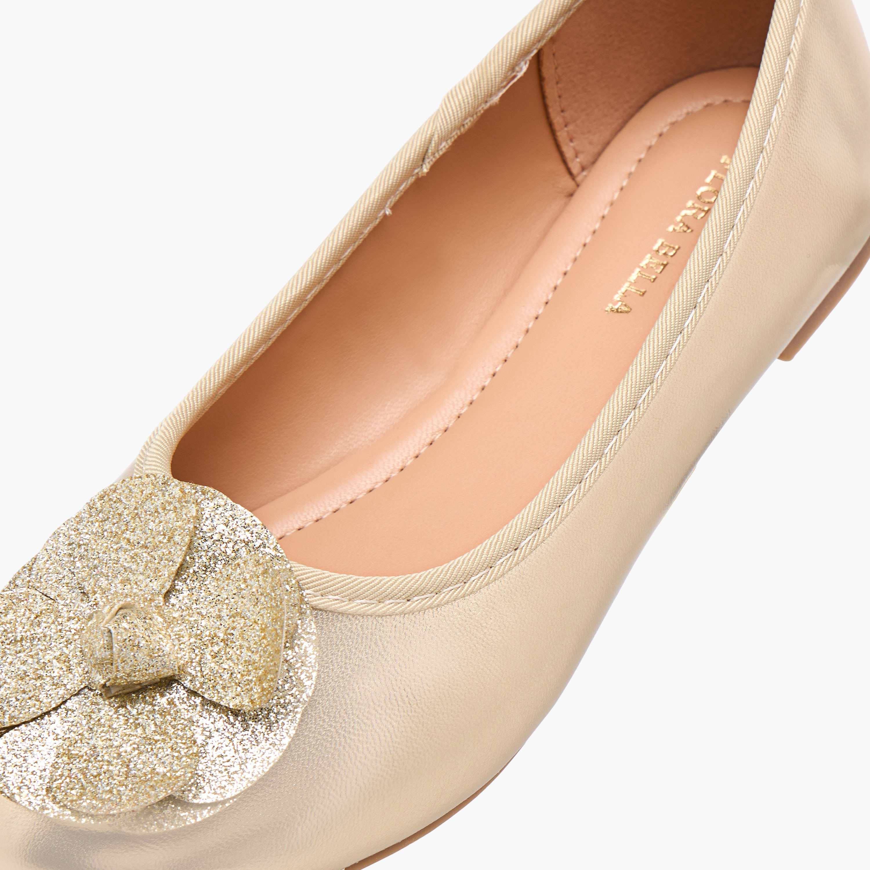 Flora Bella Accent Detail Slip-On Ballerina Shoes-girls-shoes-ballerinas-image-6