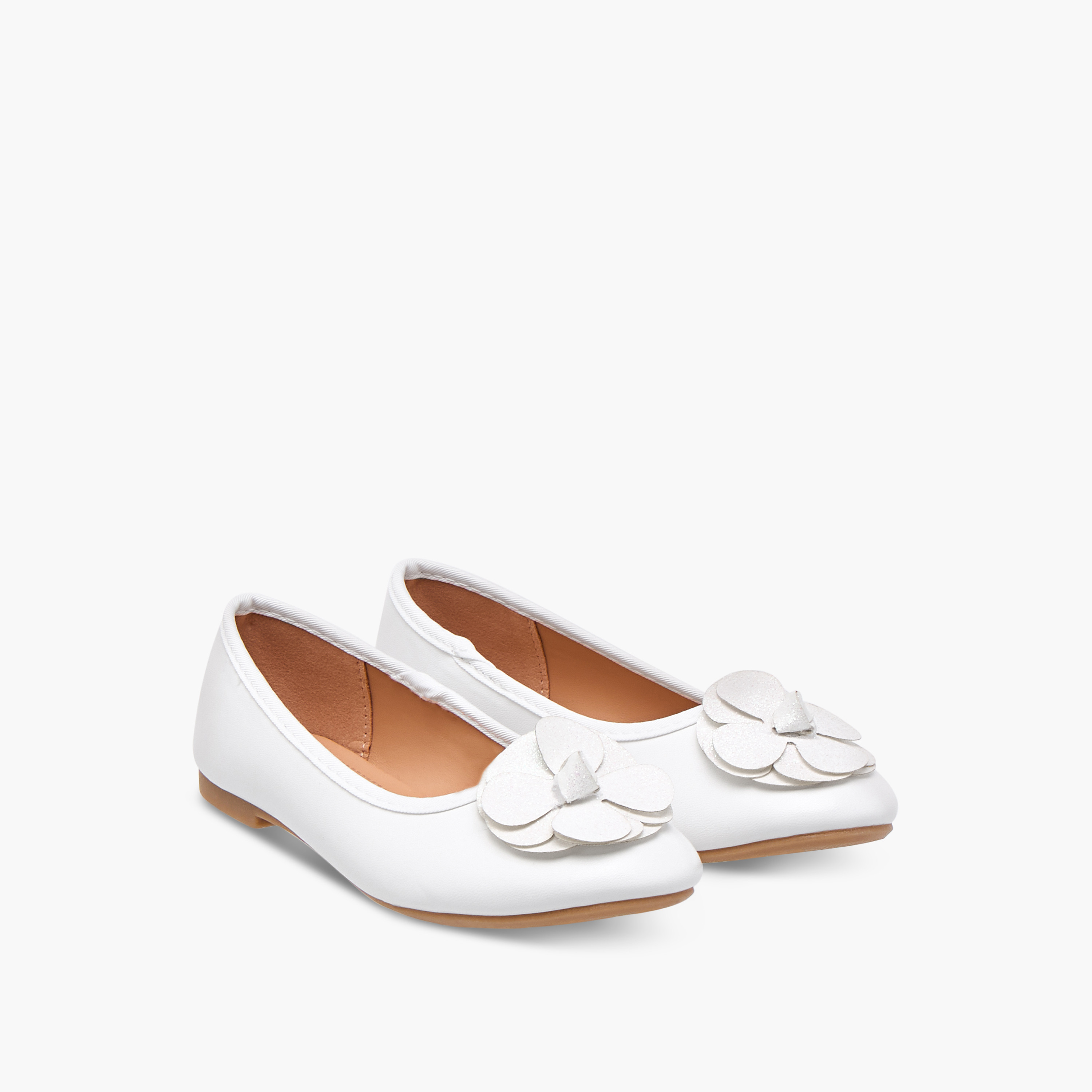 Flora Bella Accent Detail Slip-On Ballerina Shoes-girls-shoes-ballerinas-image-1