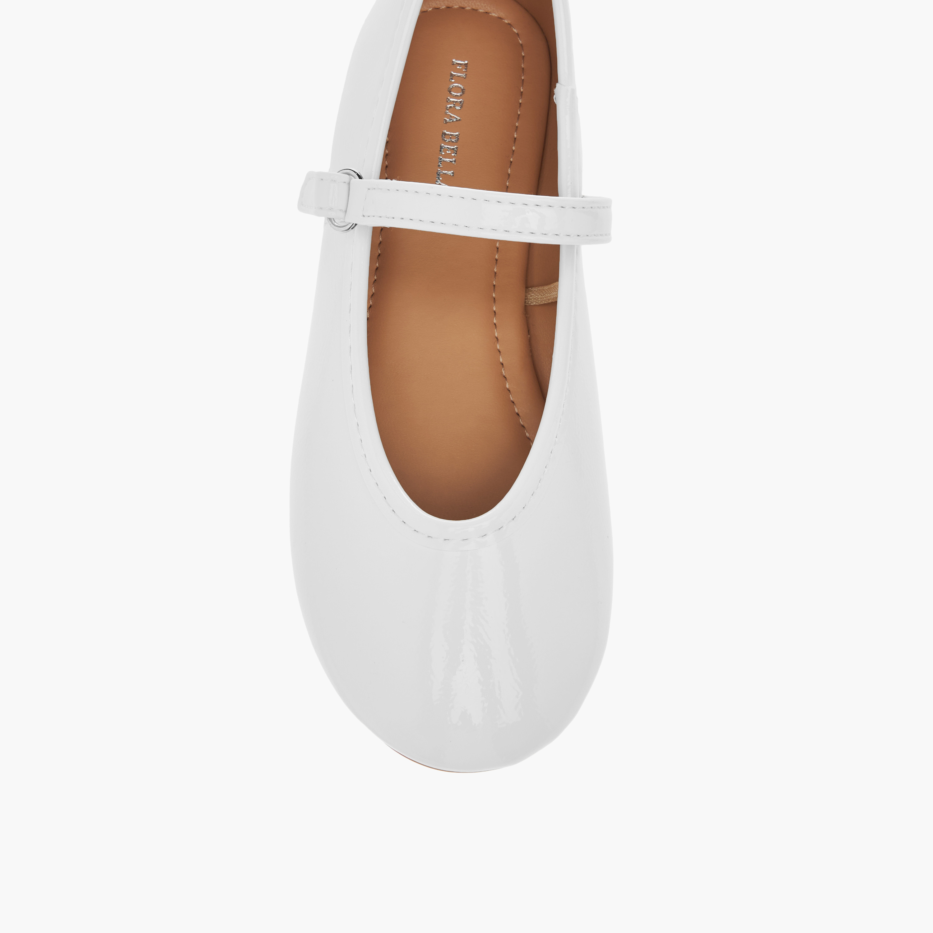 Flora Bella Solid Ballerina Shoes with Hook and Loop Closure-girls-shoes-ballerinas-image-4