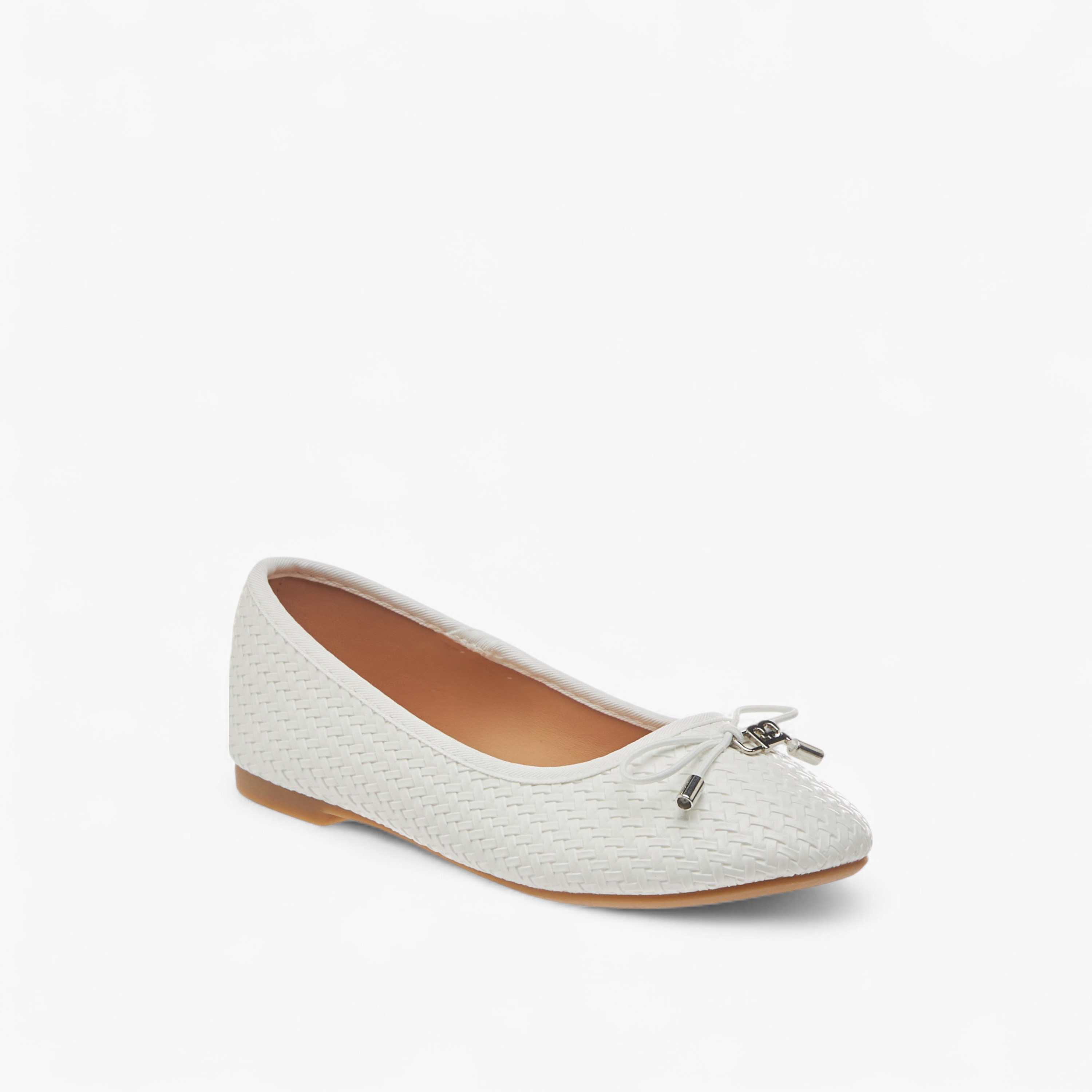 Flora Bella Bow Detail Slip-On Ballerina Shoes-girls-shoes-ballerinas-image-2