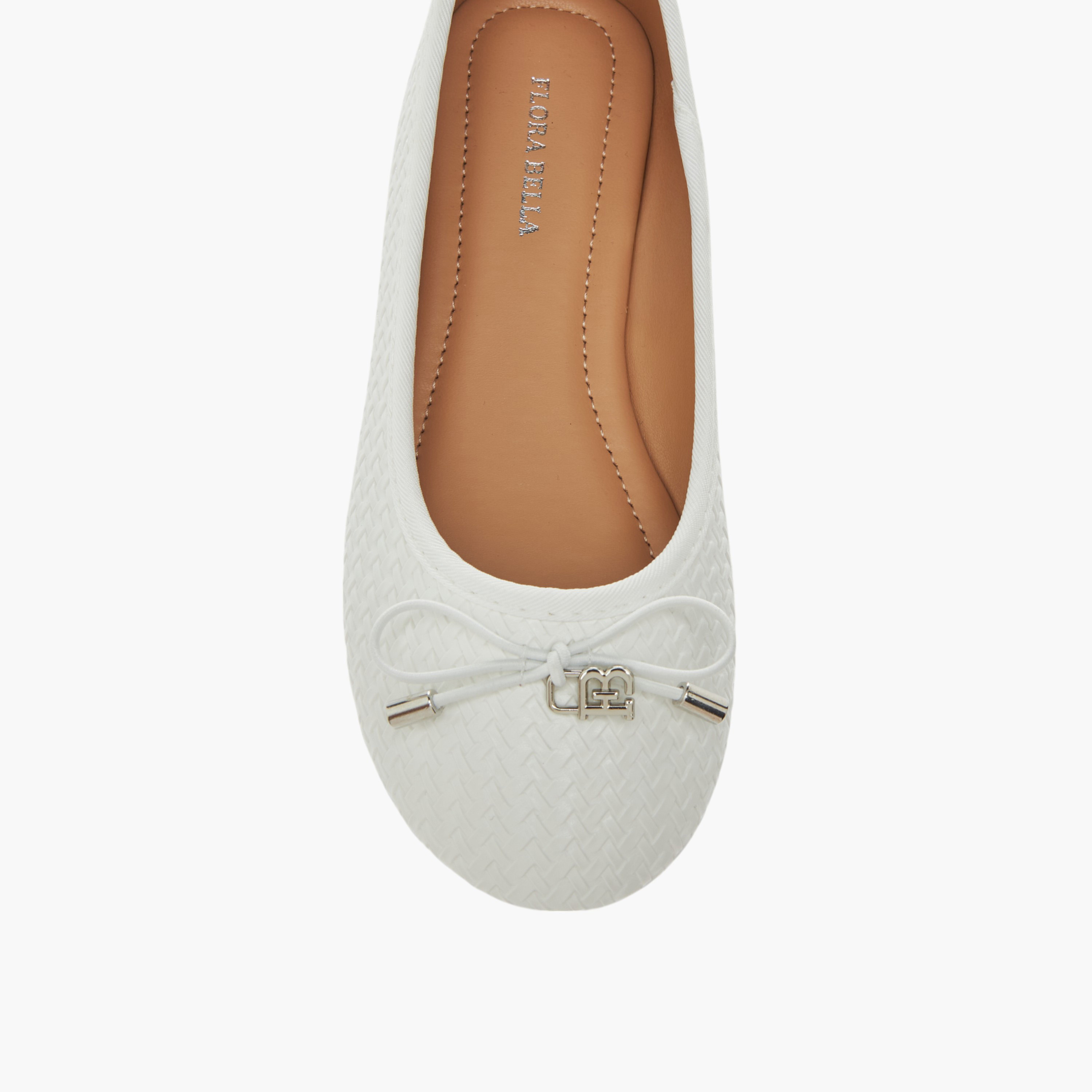 Flora Bella Bow Detail Slip-On Ballerina Shoes-girls-shoes-ballerinas-image-4