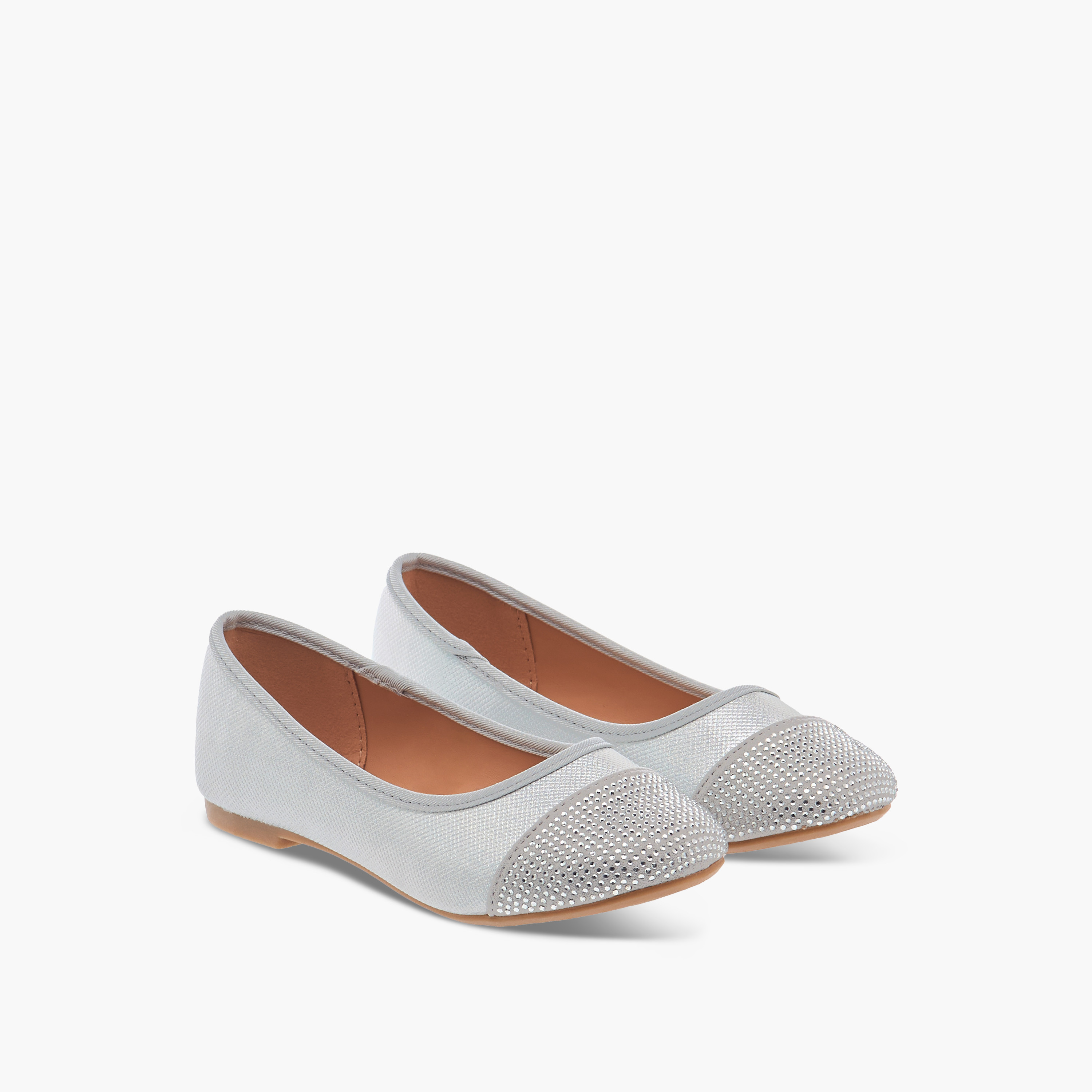 Flora Bella Embellished Slip-On Ballerina Shoes-girls-shoes-ballerinas-image-1