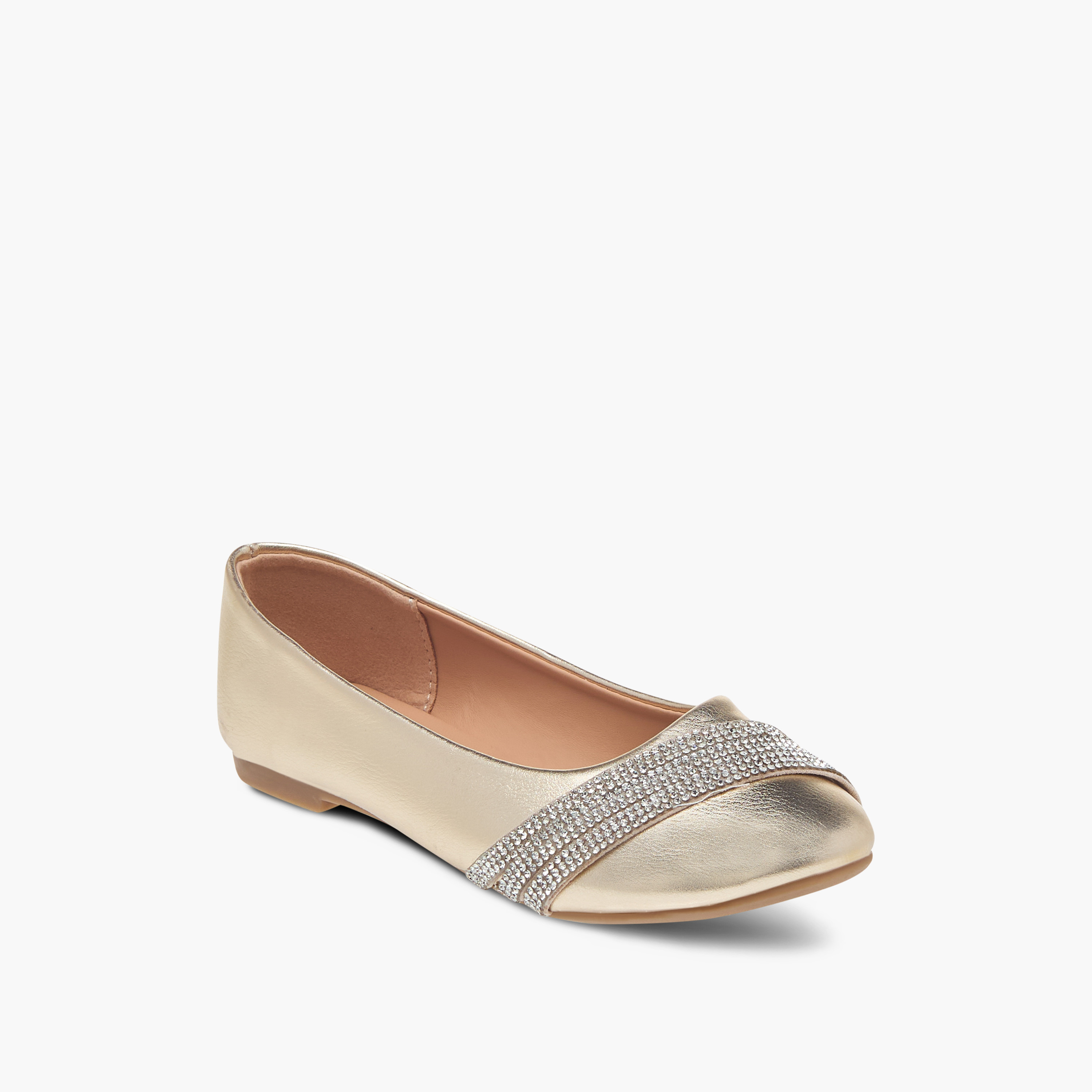 Flora Bella Embellished Slip-On Ballerina Shoes-girls-shoes-ballerinas-image-2