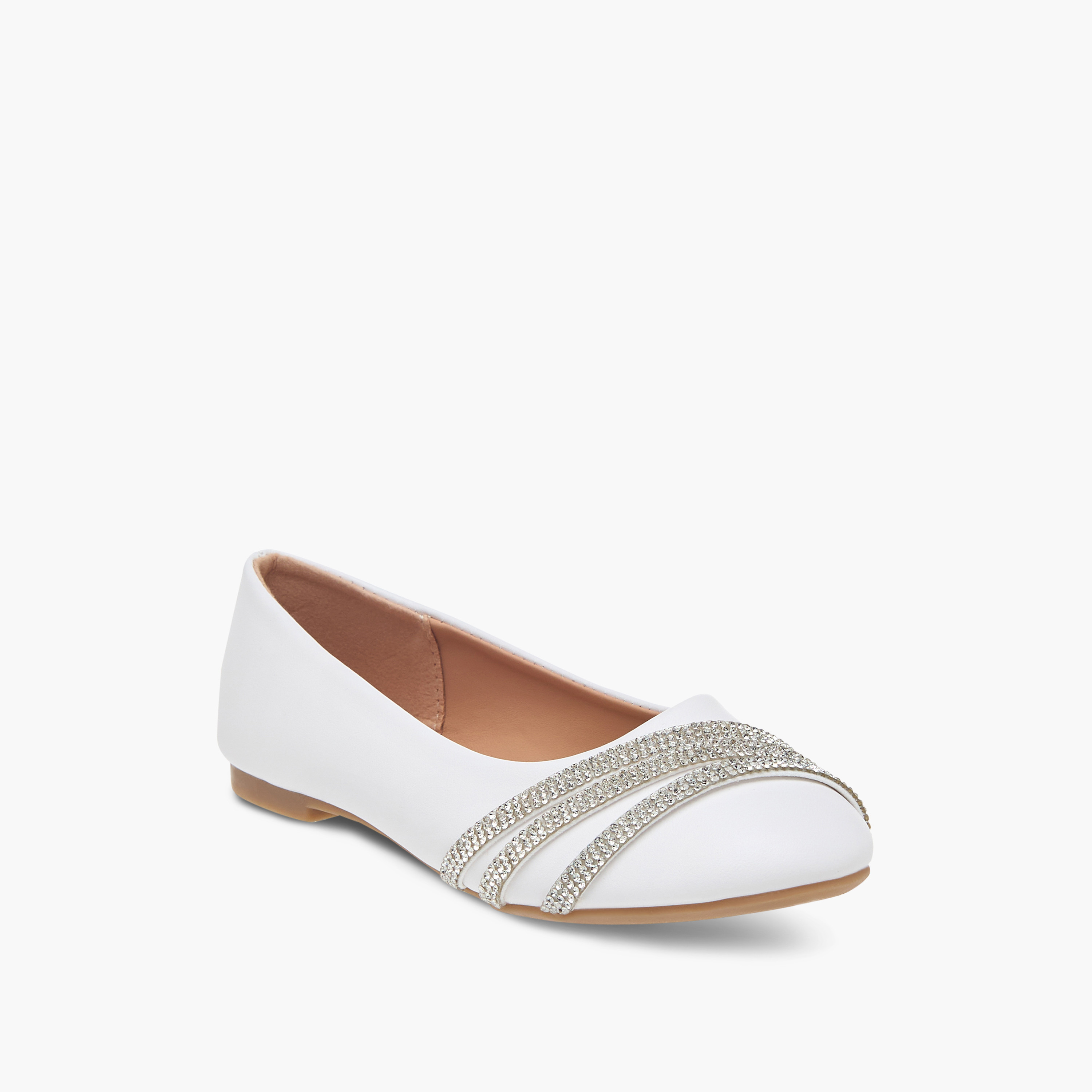 Flora Bella Embellished Slip-On Ballerina Shoes-girls-shoes-ballerinas-image-2