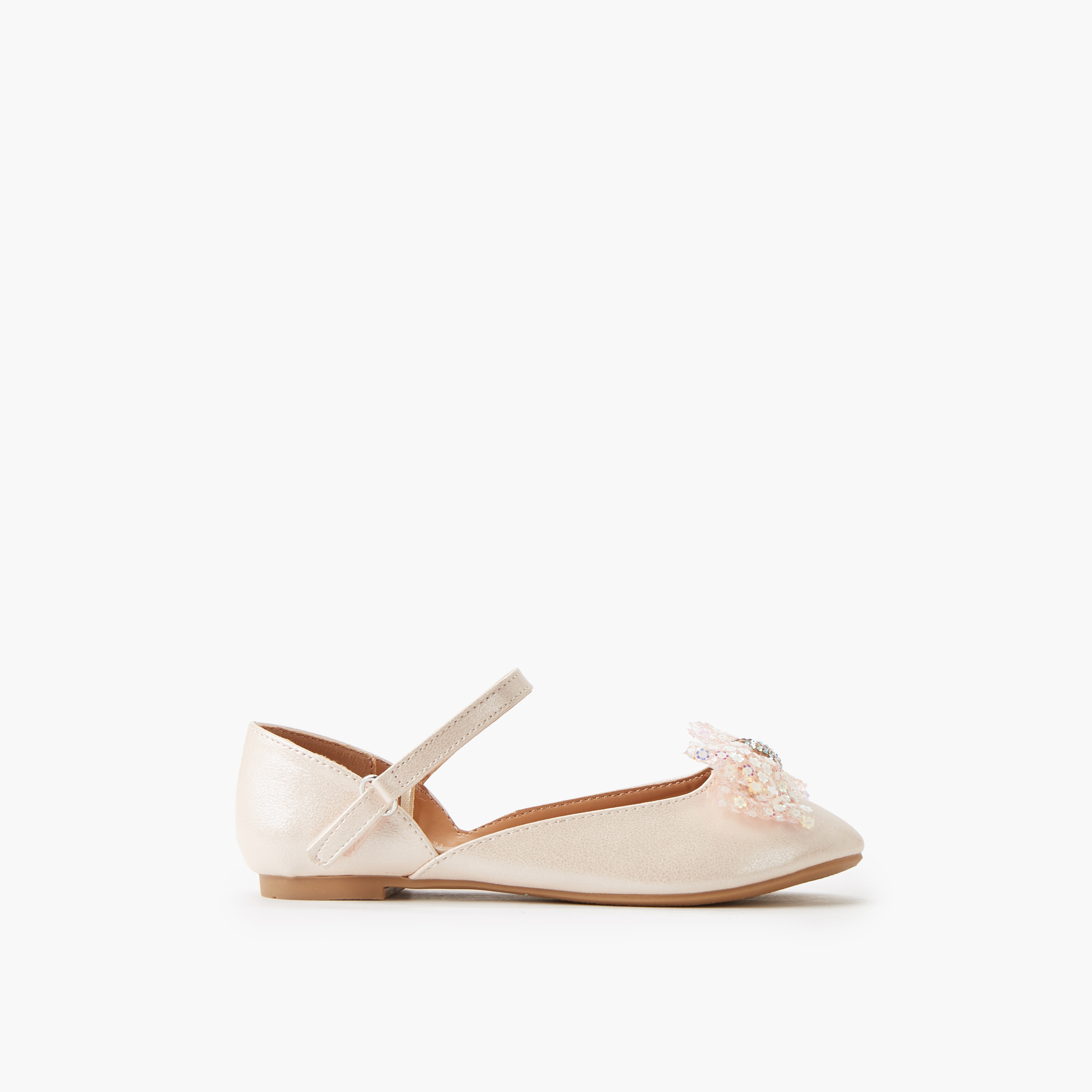 Flora Bella Girls Hook and Loop Ballerina Shoes-girls-shoes-ballerinas-image-3
