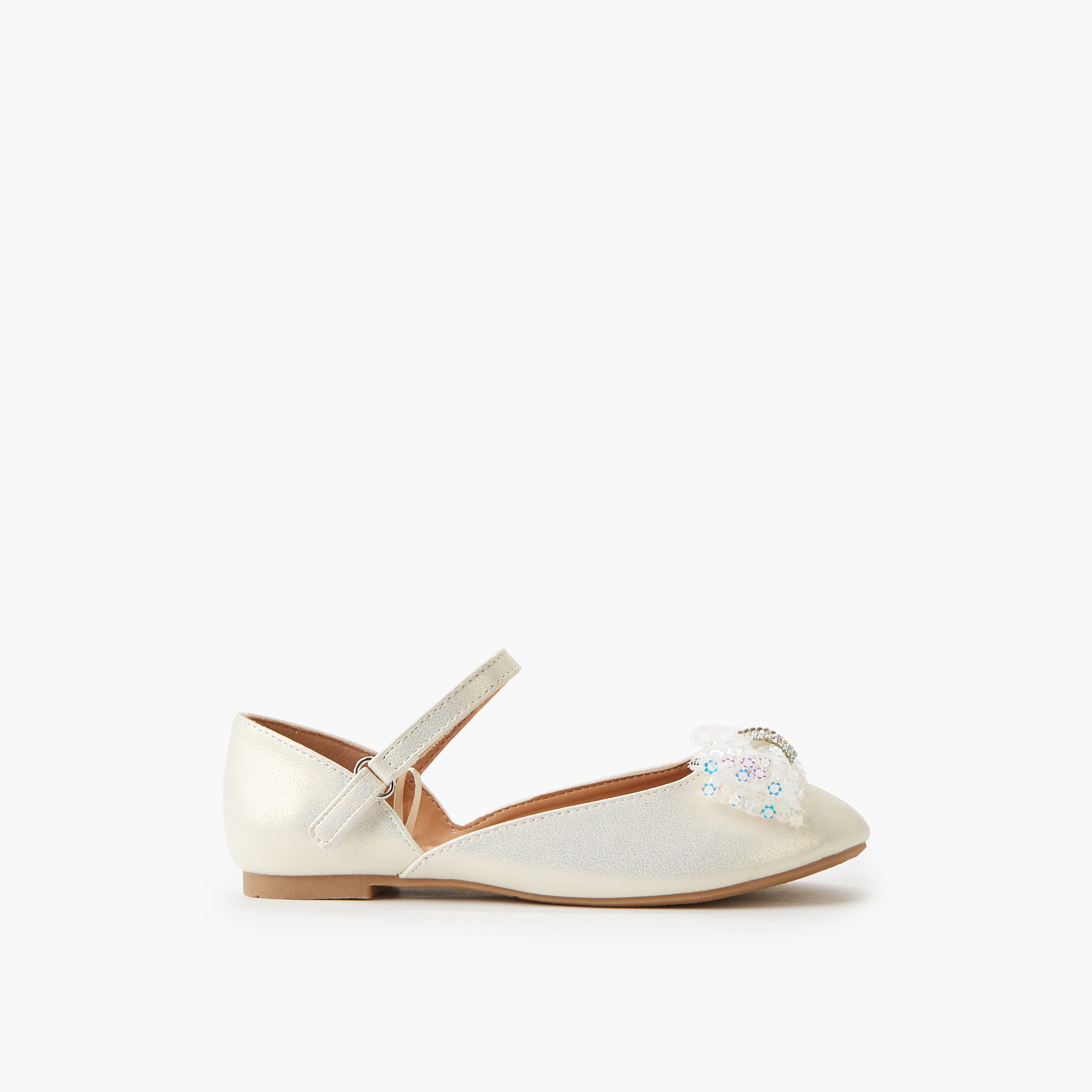Flora Bella Girls Hook and Loop Ballerina Shoes-girls-shoes-ballerinas-image-3