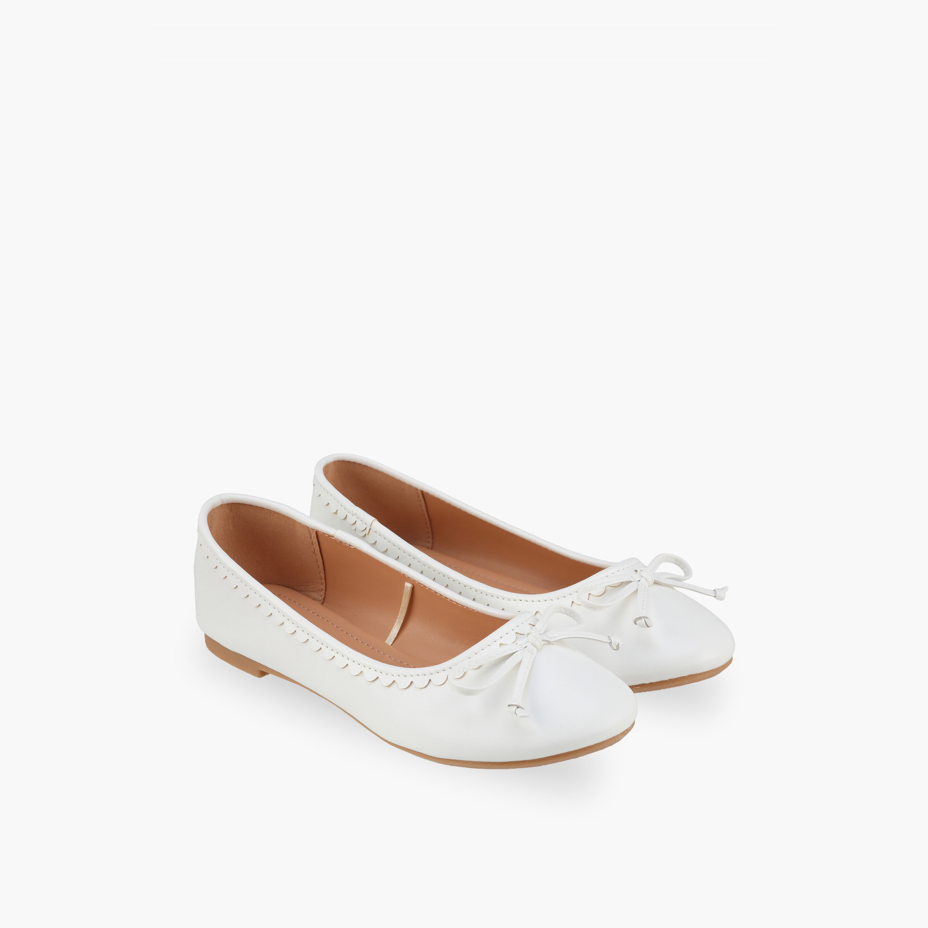 حذاء باليرينا بزينة فيونكة للبنات من فلورا بيلا-girls-shoes-ballerinas-image-1