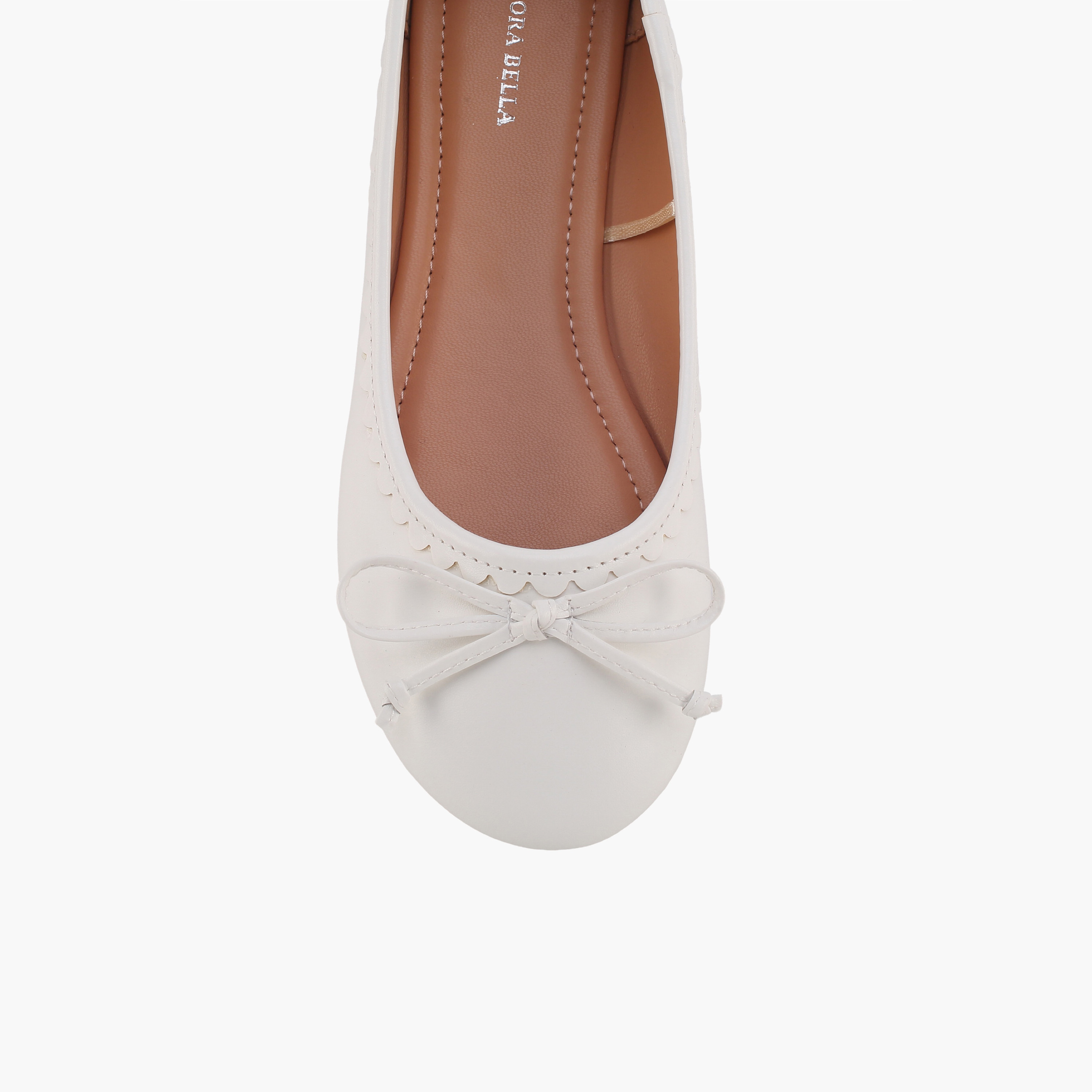حذاء باليرينا بزينة فيونكة للبنات من فلورا بيلا-girls-shoes-ballerinas-image-4