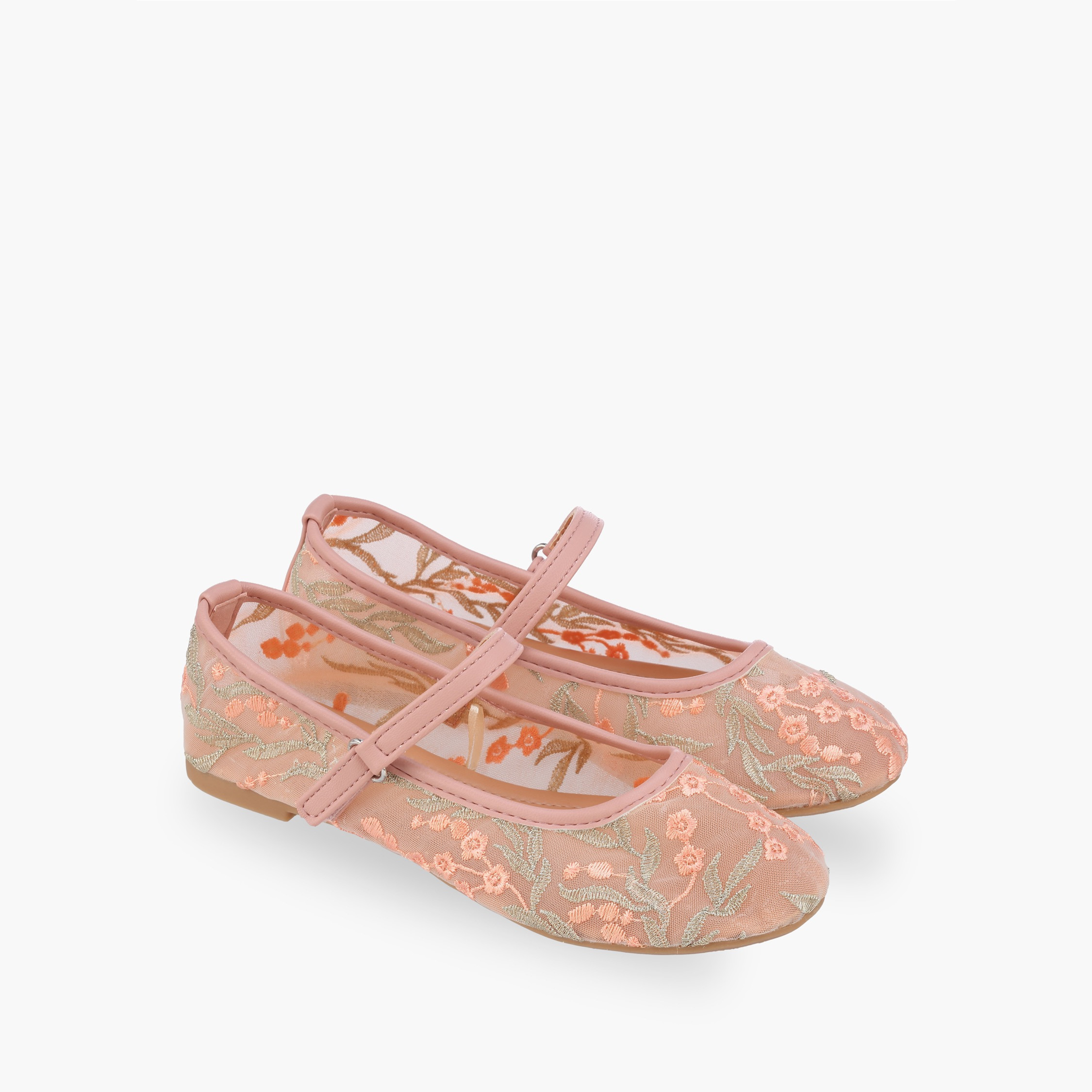 حذاء ماري جين بشريط إغلاق لاصق للبنات من فلورا بيلا-girls-shoes-maryjanes-image-1
