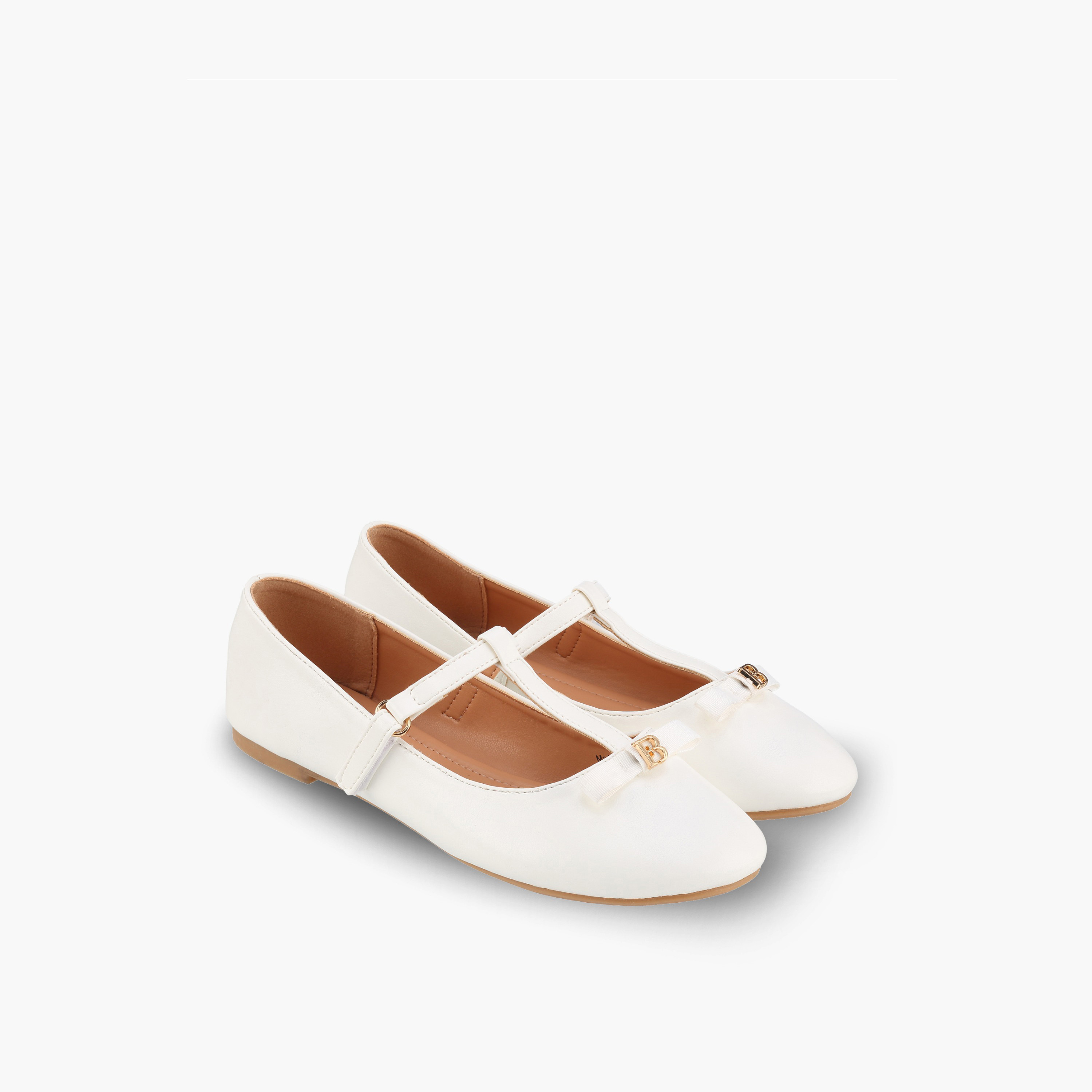 حذاء ماري جين بفيونكة للبنات من فلورا بيلا-girls-shoes-maryjanes-image-1