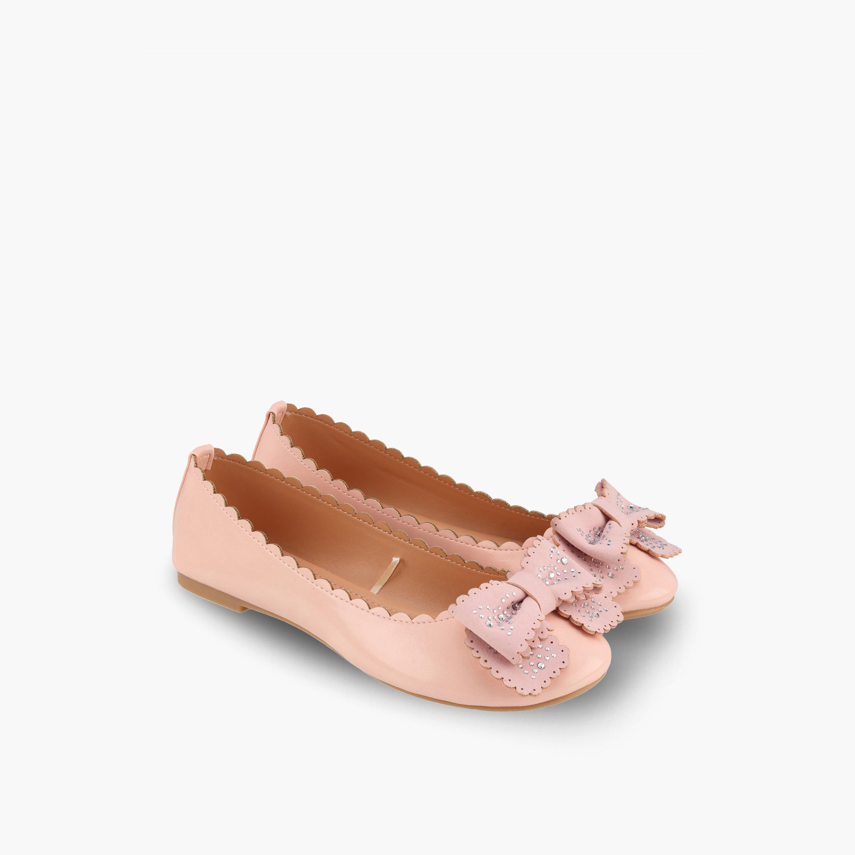 حذاء باليرينا بفيونكة مزينة للبنات من فلورا بيلا-girls-shoes-ballerinas-image-1