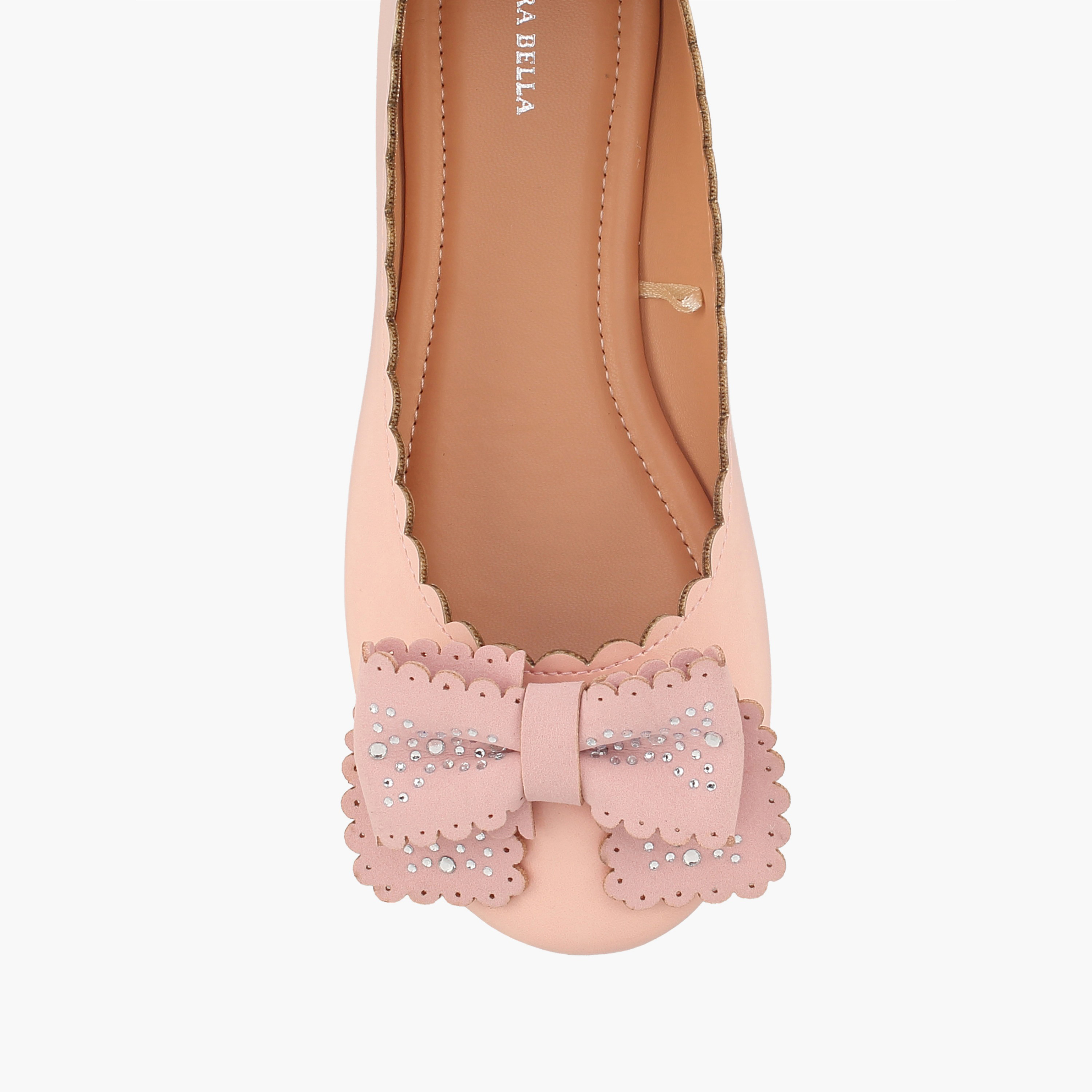 حذاء باليرينا بفيونكة مزينة للبنات من فلورا بيلا-girls-shoes-ballerinas-image-4