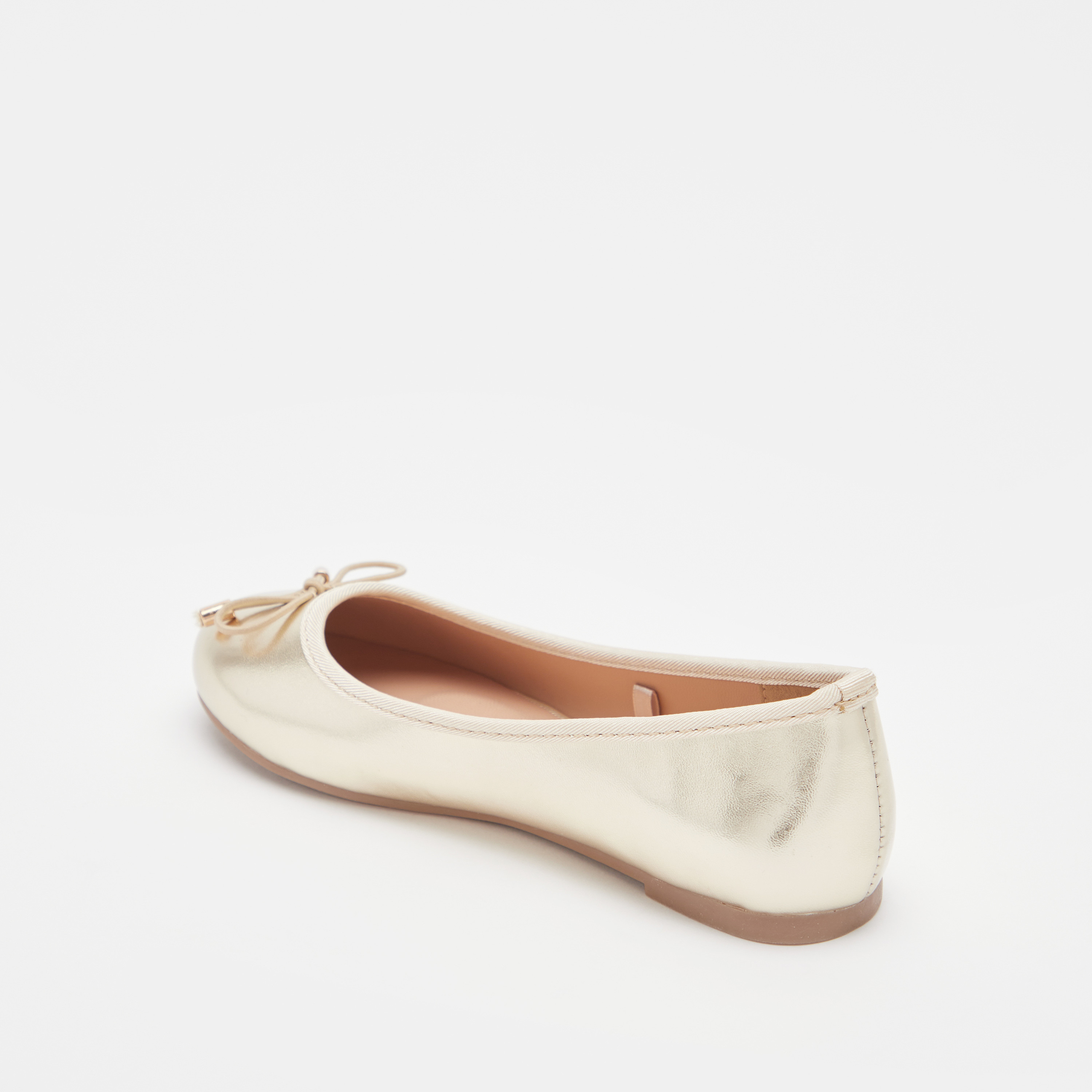 حذاء باليرينا سادة سهل الارتداء بمقدمة مستديرة وبطانة من ليتل ميسي-girls-shoes-ballerinas-image-3