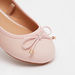 Solid Slip-On Ballerina Shoes with Bow Accent-Girl%27s Ballerinas-thumbnail-3