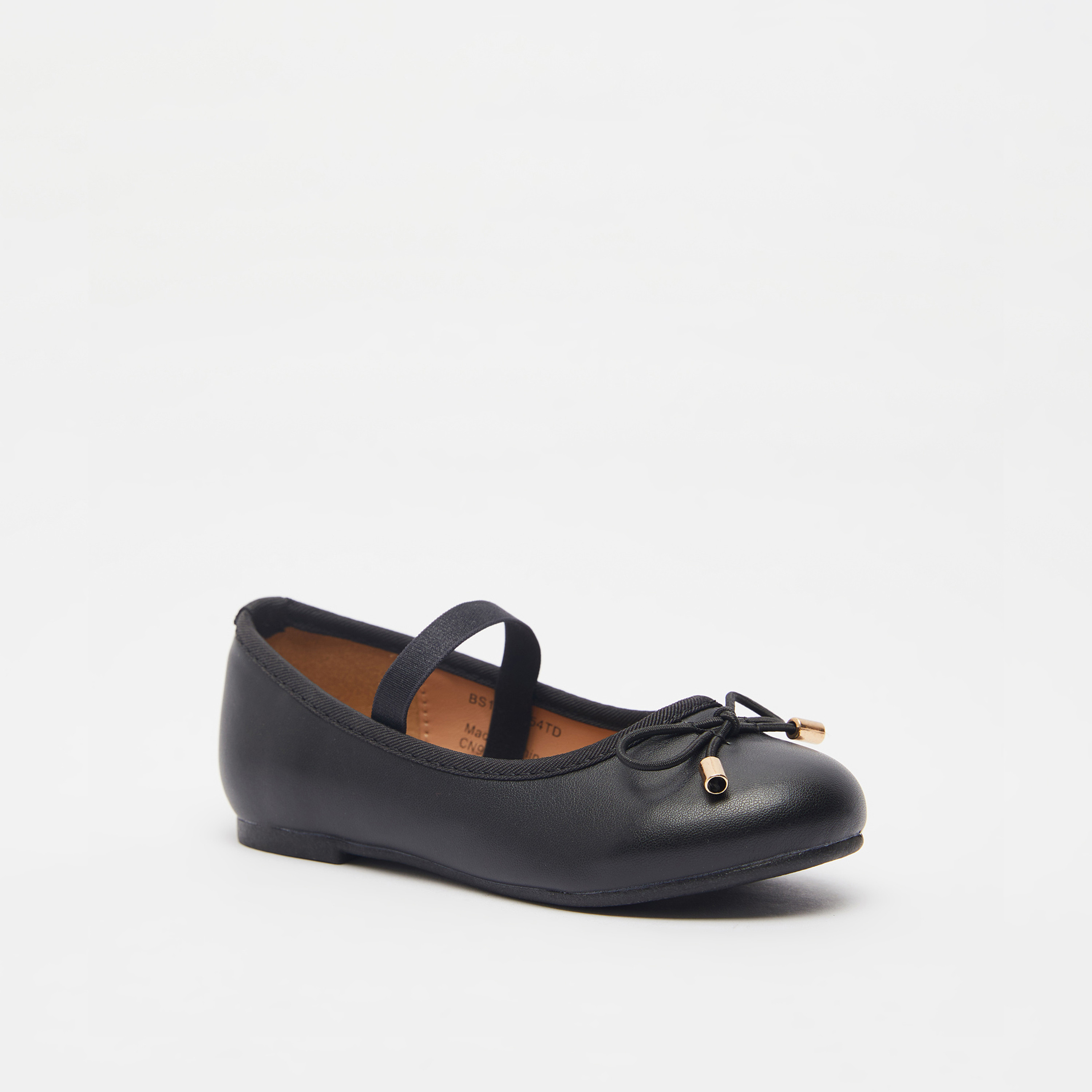 حذاء باليرينا بمقدمة مستديرة وبطانة من جونيورز-girls-shoes-ballerinas-image-1