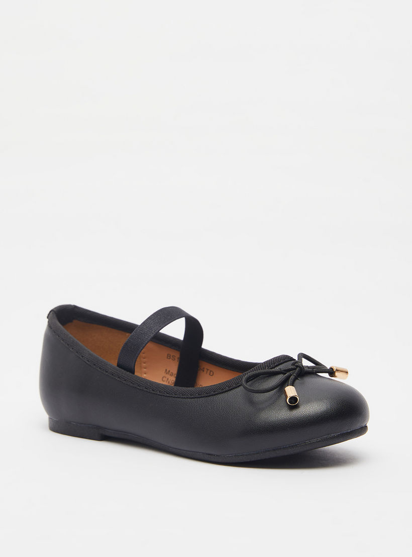 حذاء باليرينا بمقدمة مستديرة وبطانة من جونيورز-girls-shoes-ballerinas-image-1