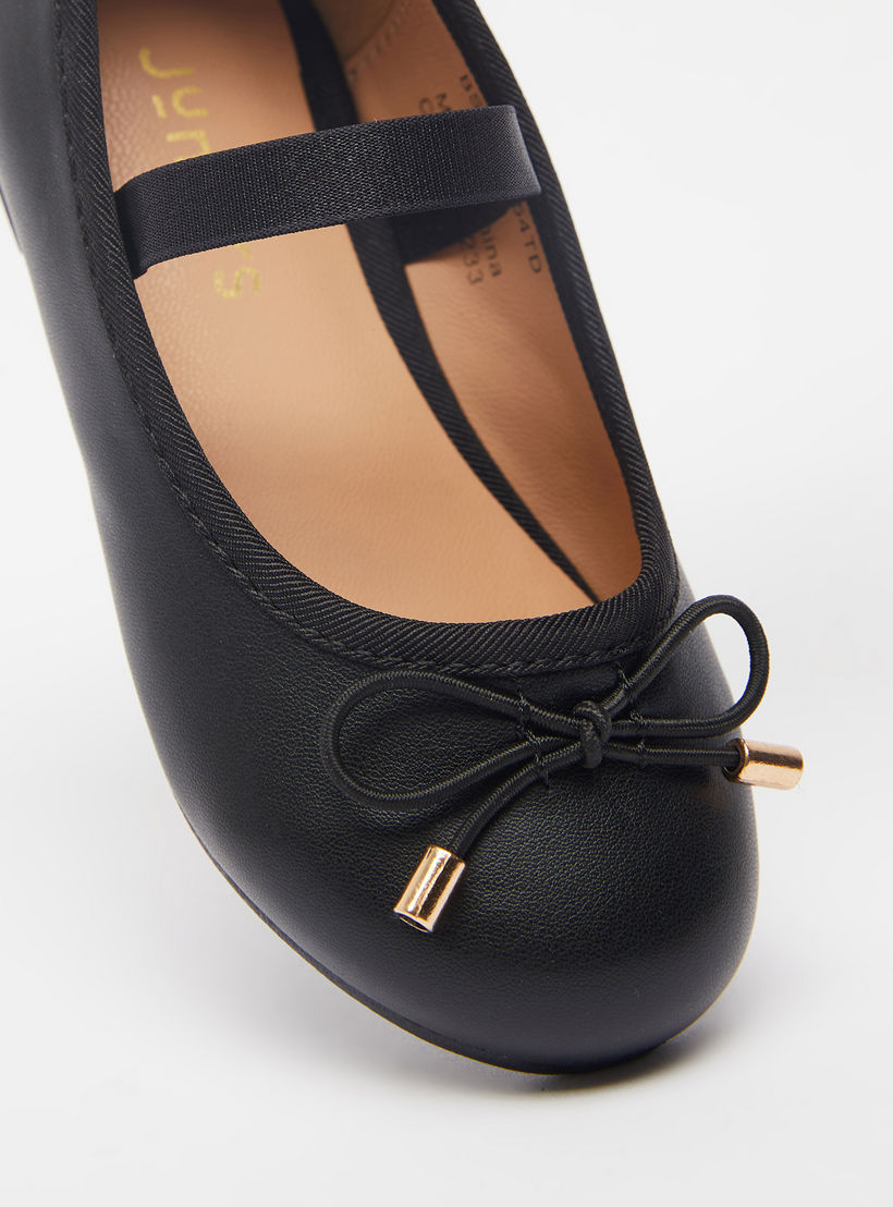 حذاء باليرينا بمقدمة مستديرة وبطانة من جونيورز-girls-shoes-ballerinas-image-4