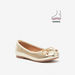 Juniors Round Toe Ballerina Shoes with Elastic Strap Detail-Girl%27s Ballerinas-thumbnail-0