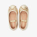 Juniors Round Toe Ballerina Shoes with Elastic Strap Detail-Girl%27s Ballerinas-thumbnailMobile-4
