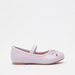 Juniors Round Toe Ballerina Shoes with Elastic Strap Detail-Girl%27s Ballerinas-thumbnail-0