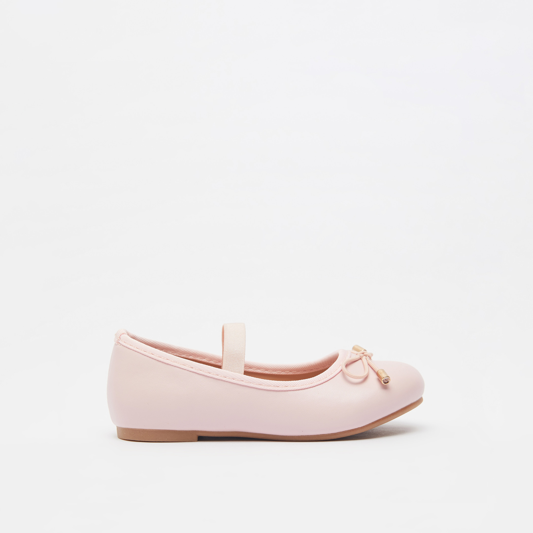 Juniors Round Toe Ballerina Shoes with Cushioning-girls-shoes-ballerinas-image-1