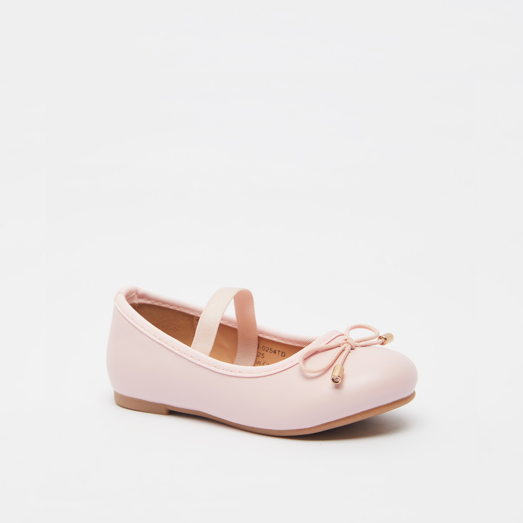 Juniors Round Toe Ballerina Shoes with Cushioning-girls-shoes-ballerinas-image-2