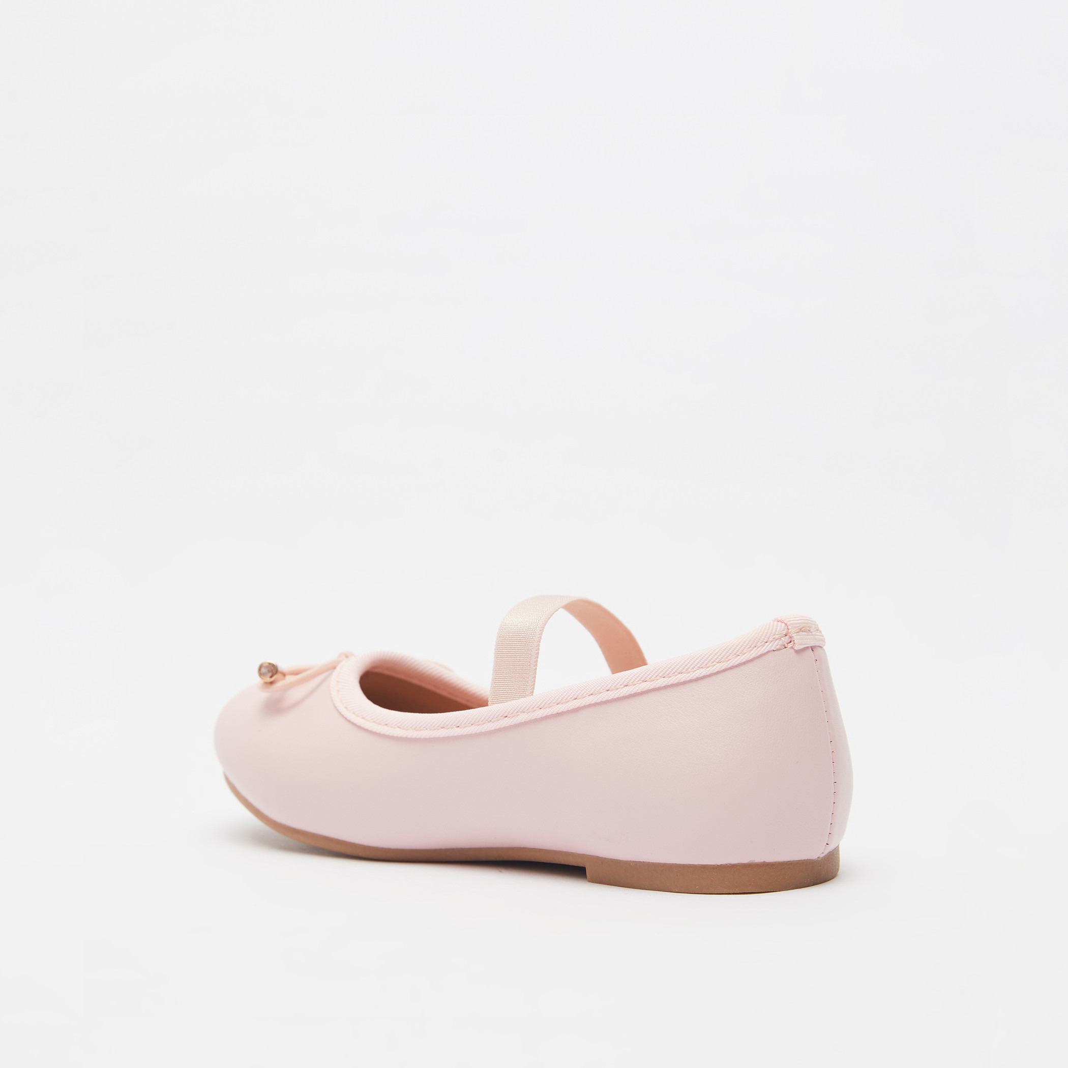 Juniors Round Toe Ballerina Shoes with Cushioning-girls-shoes-ballerinas-image-3