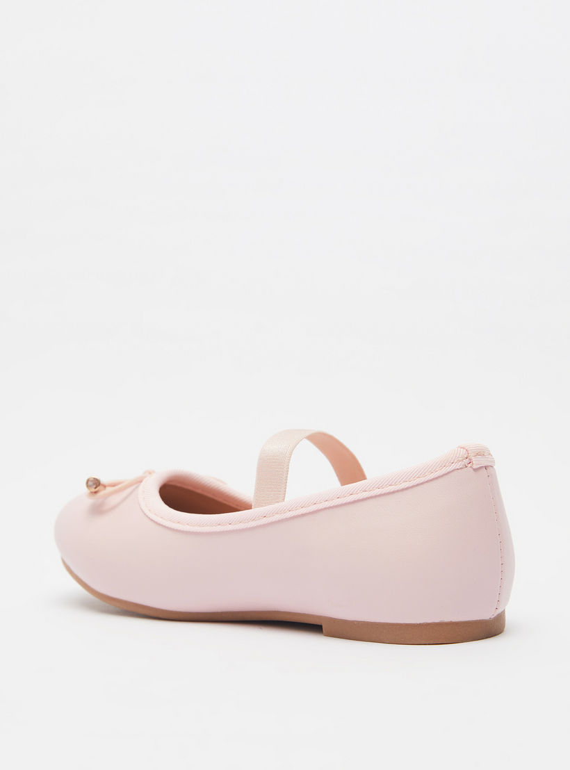 Juniors Round Toe Ballerina Shoes with Cushioning-girls-shoes-ballerinas-image-3