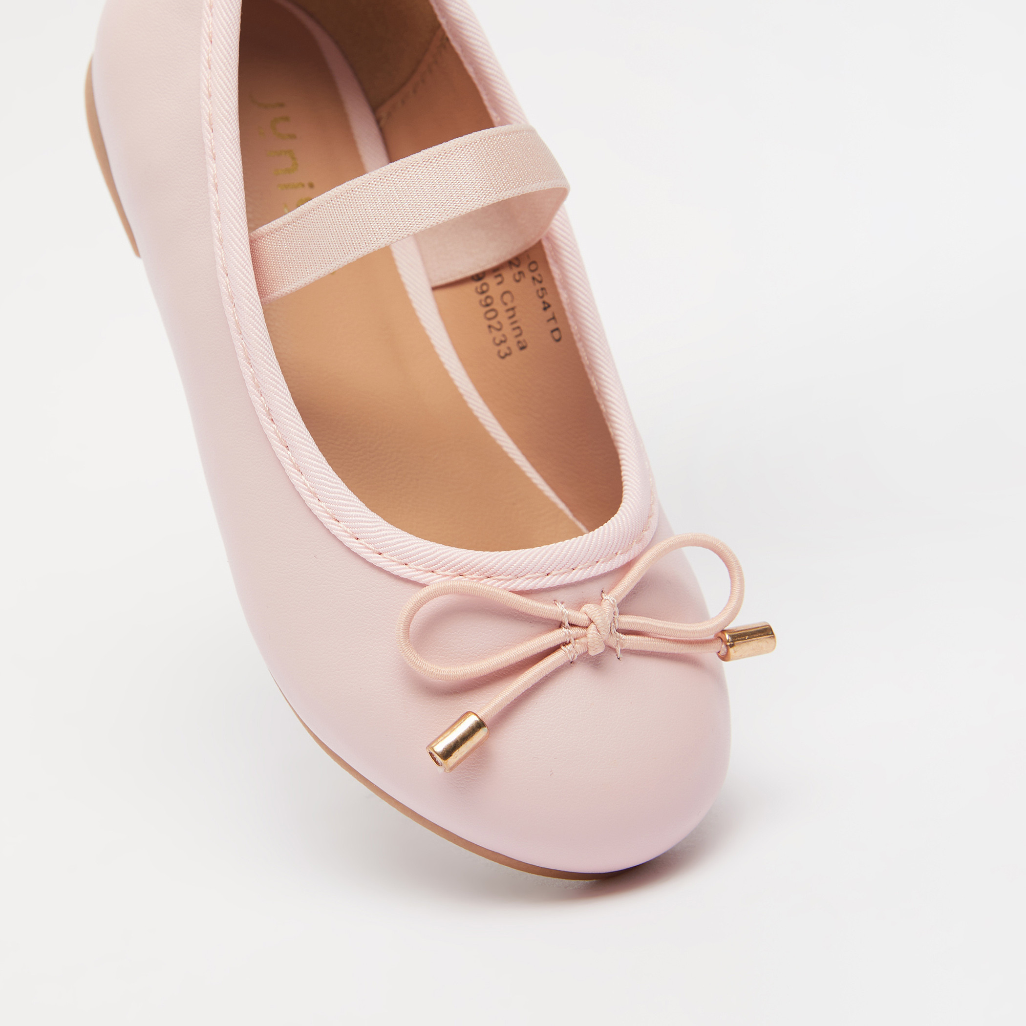 Juniors Round Toe Ballerina Shoes with Cushioning-girls-shoes-ballerinas-image-4